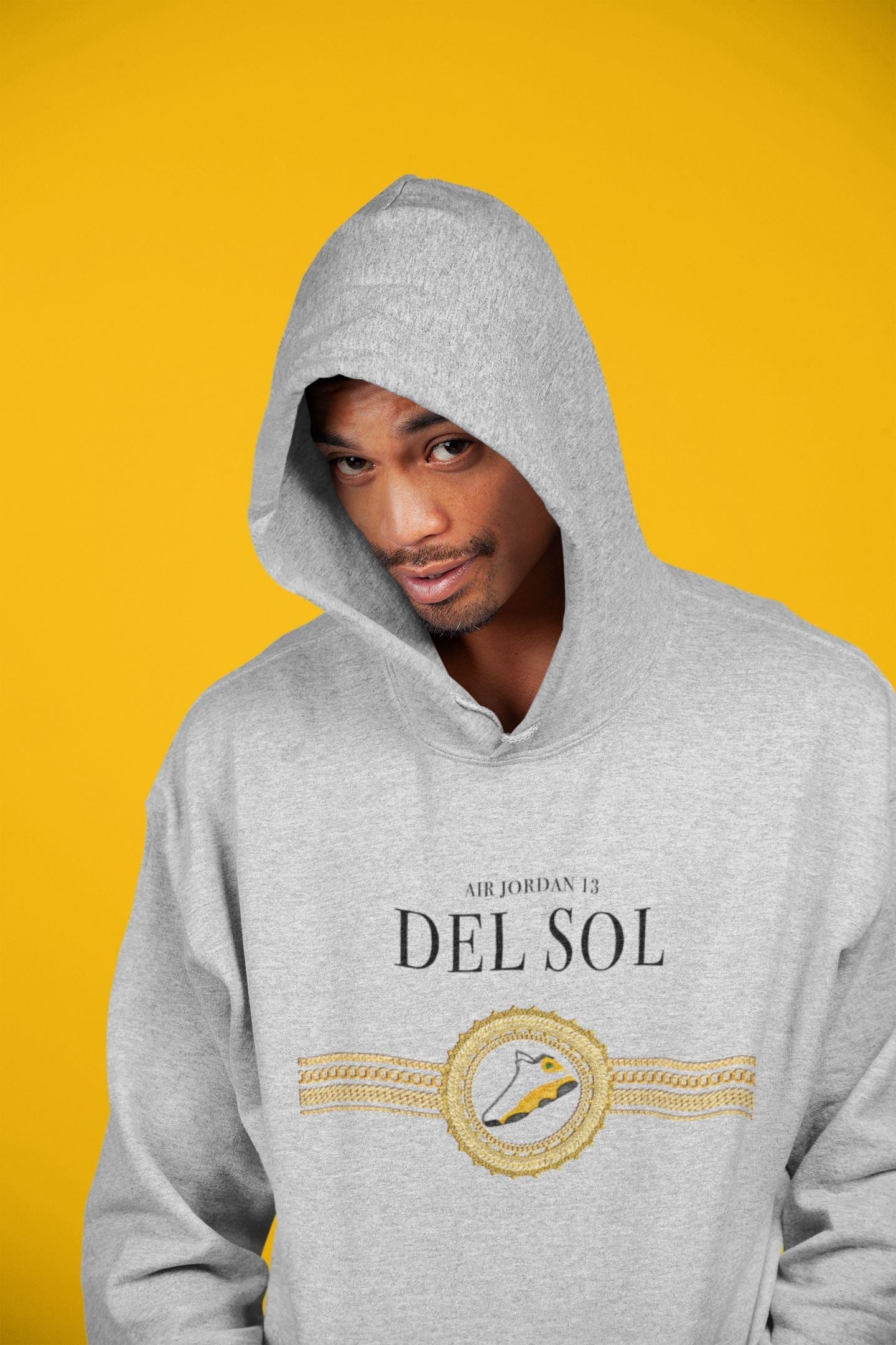 Gold Chains Unisex Tops - Air Jordan 13 Del Sol