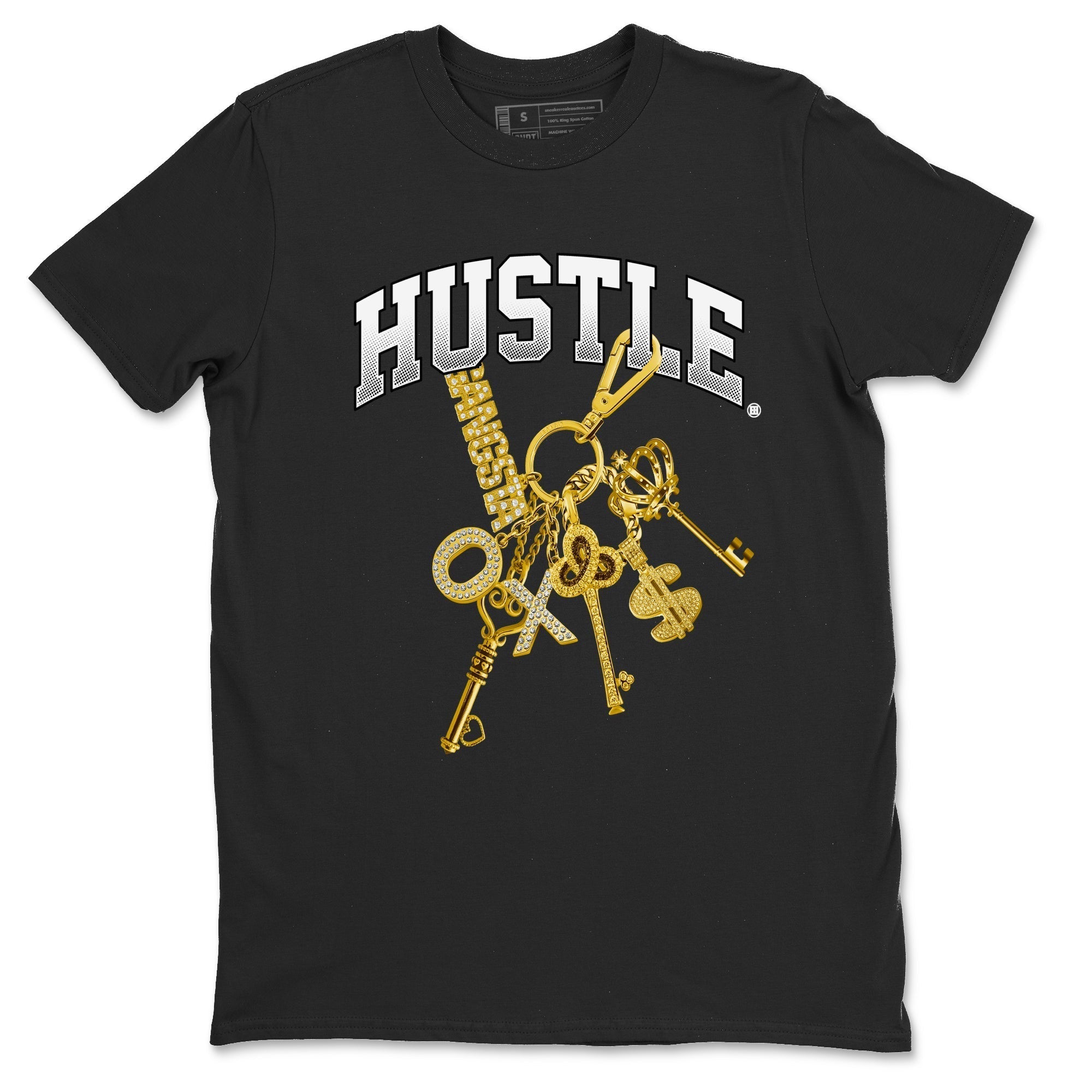 Gold Hustle snkmatch Tees - Air Jordan 1 Black Metallic Gold