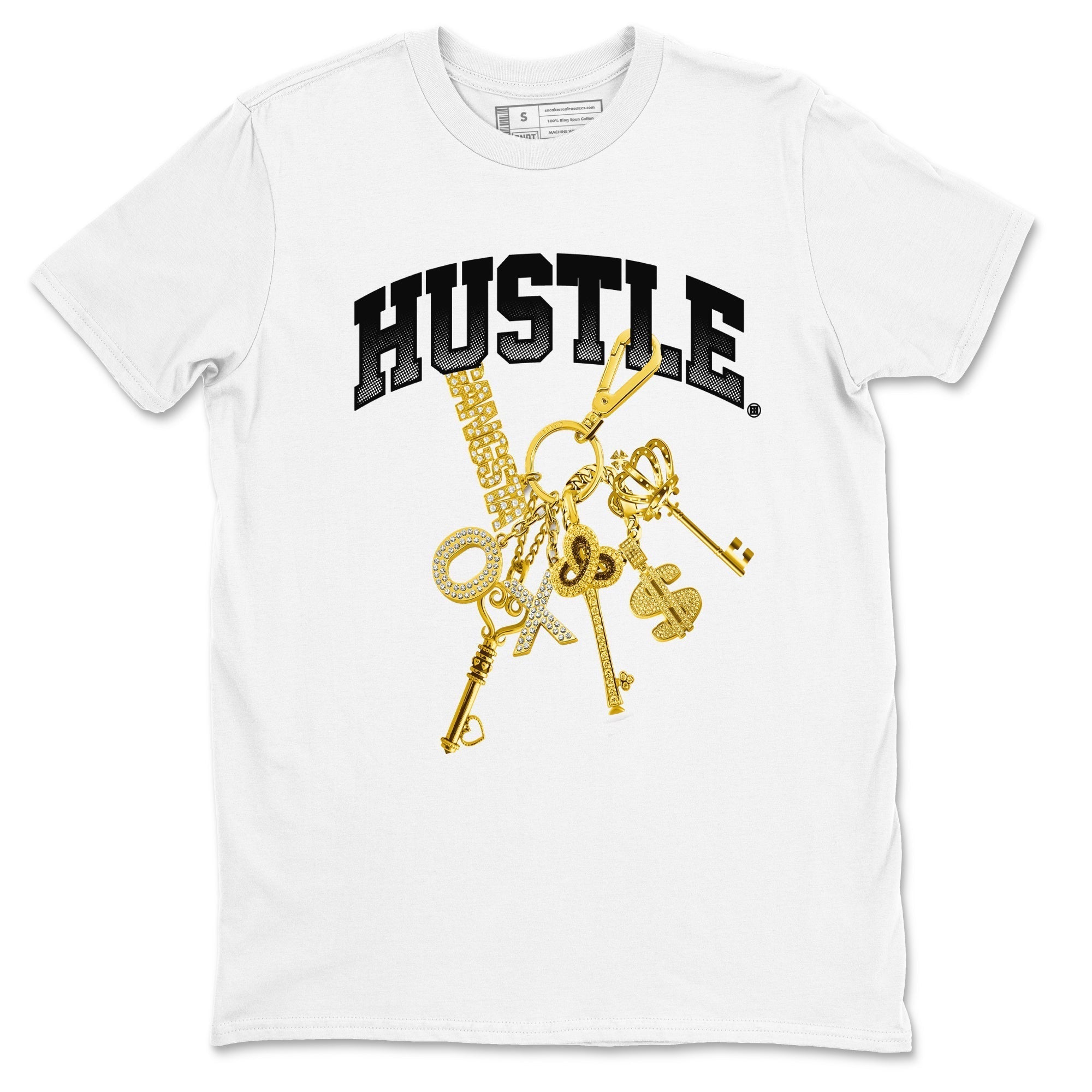 Gold Hustle snkmatch Tees - Air Jordan 1 Black Metallic Gold