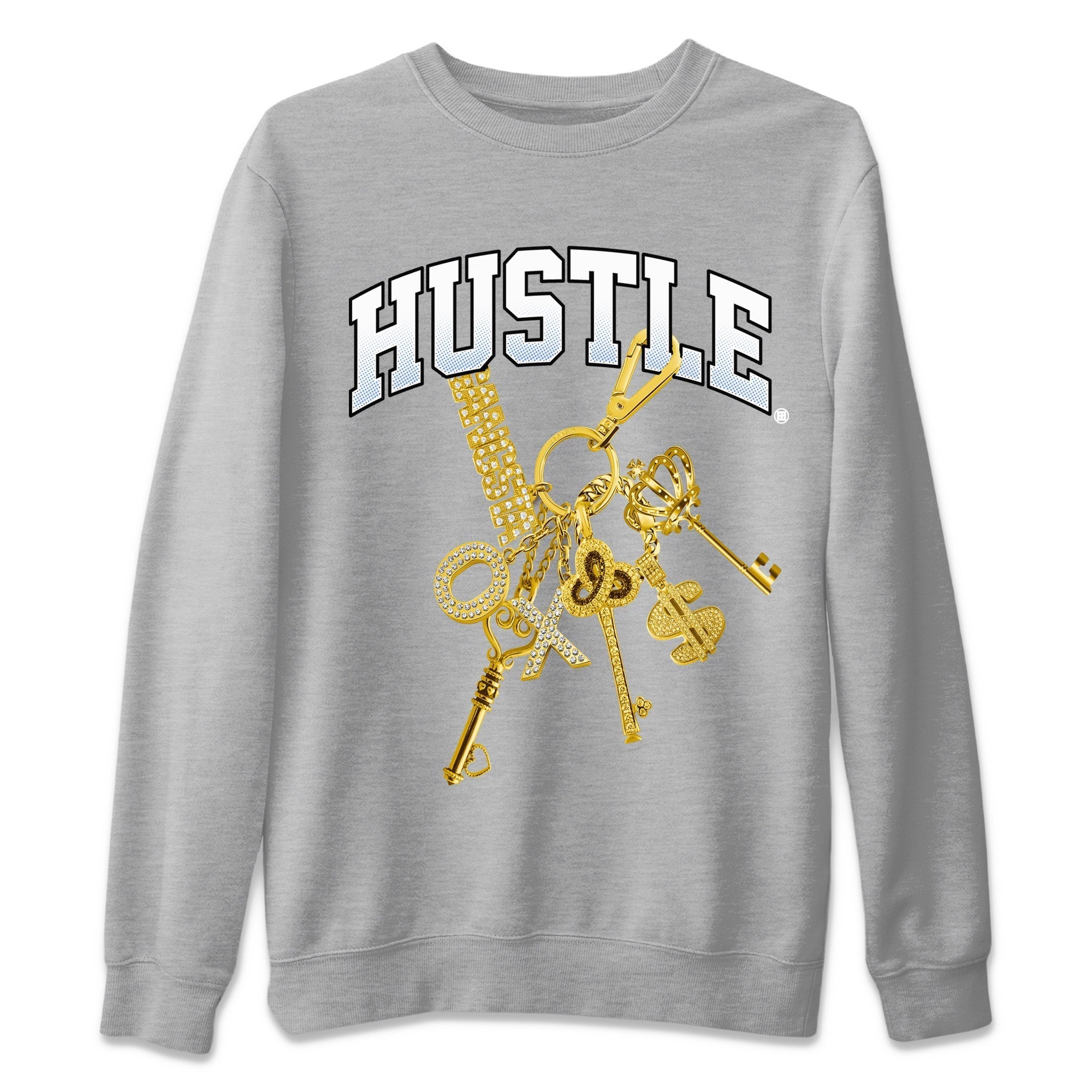 Gold Hustle Unisex Tops - Air Jordan 11 White Cement