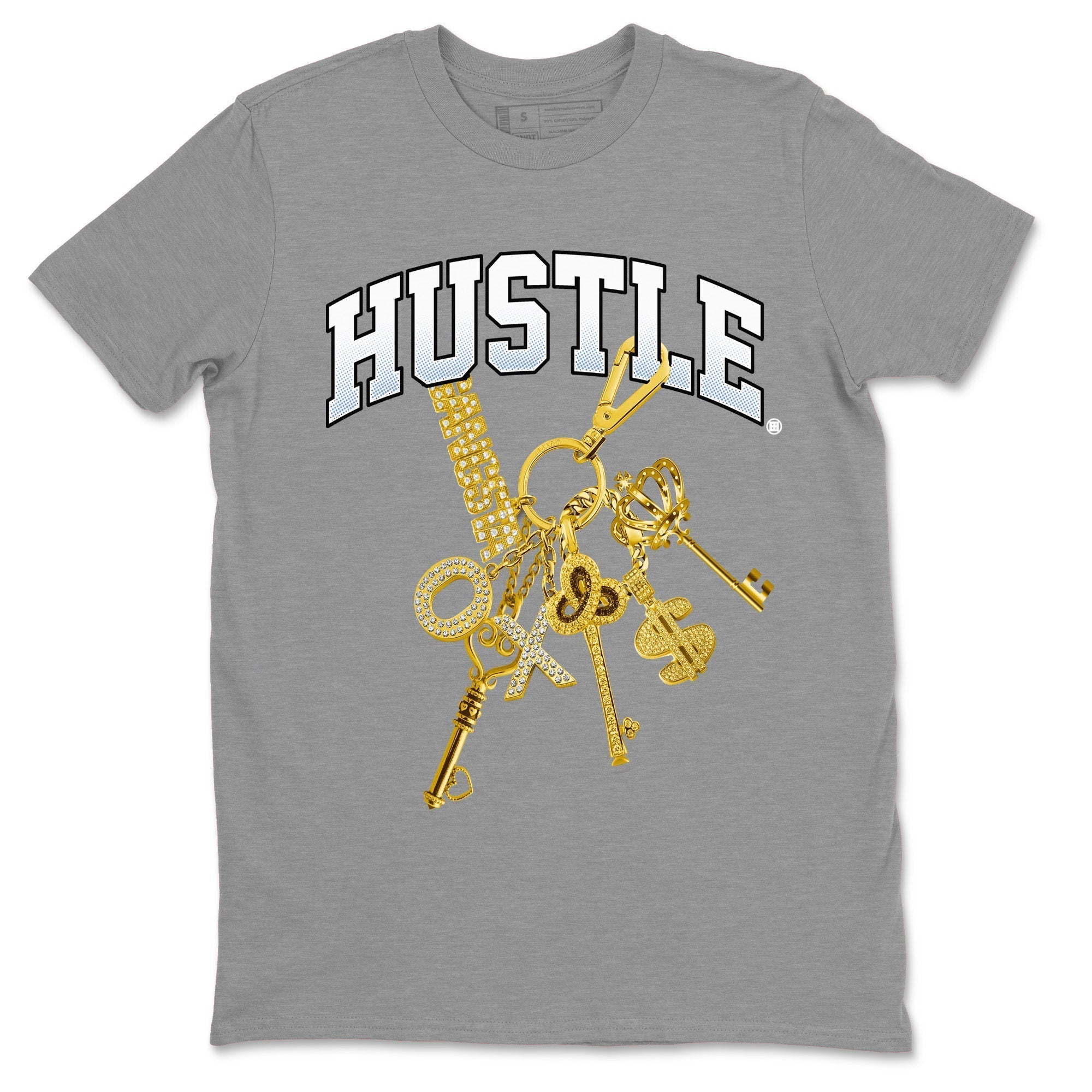 Gold Hustle Unisex Tops - Air Jordan 11 White Cement