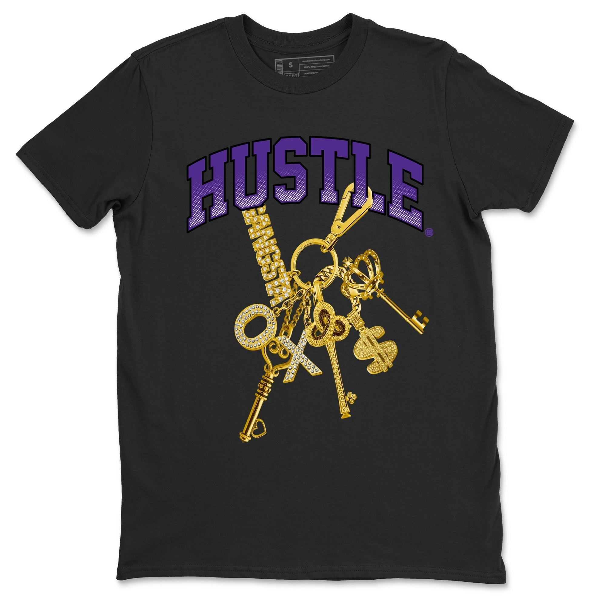 Gold Hustle Unisex Tops - Air Jordan 12 Field Purple