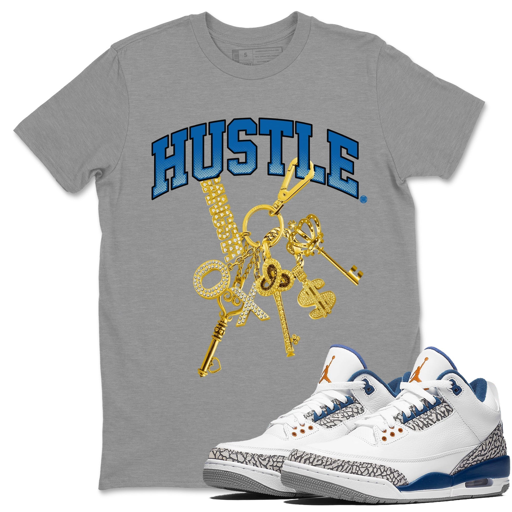 Gold Hustle Unisex Tops - Air Jordan 3 Wizards