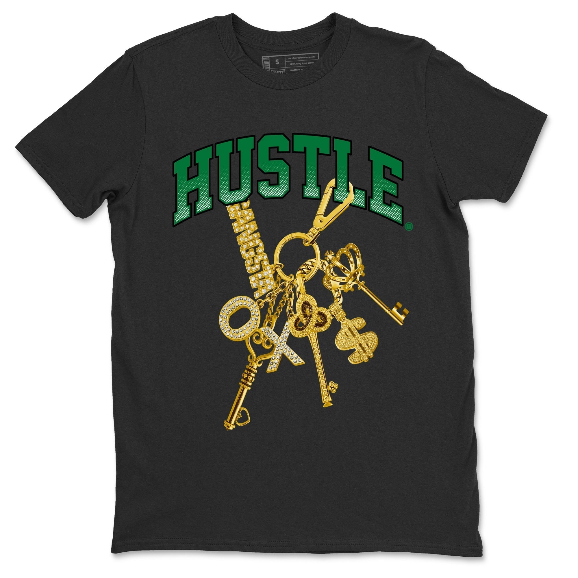Gold Hustle Unisex Tops - Air Jordan 4 Pine Green SB