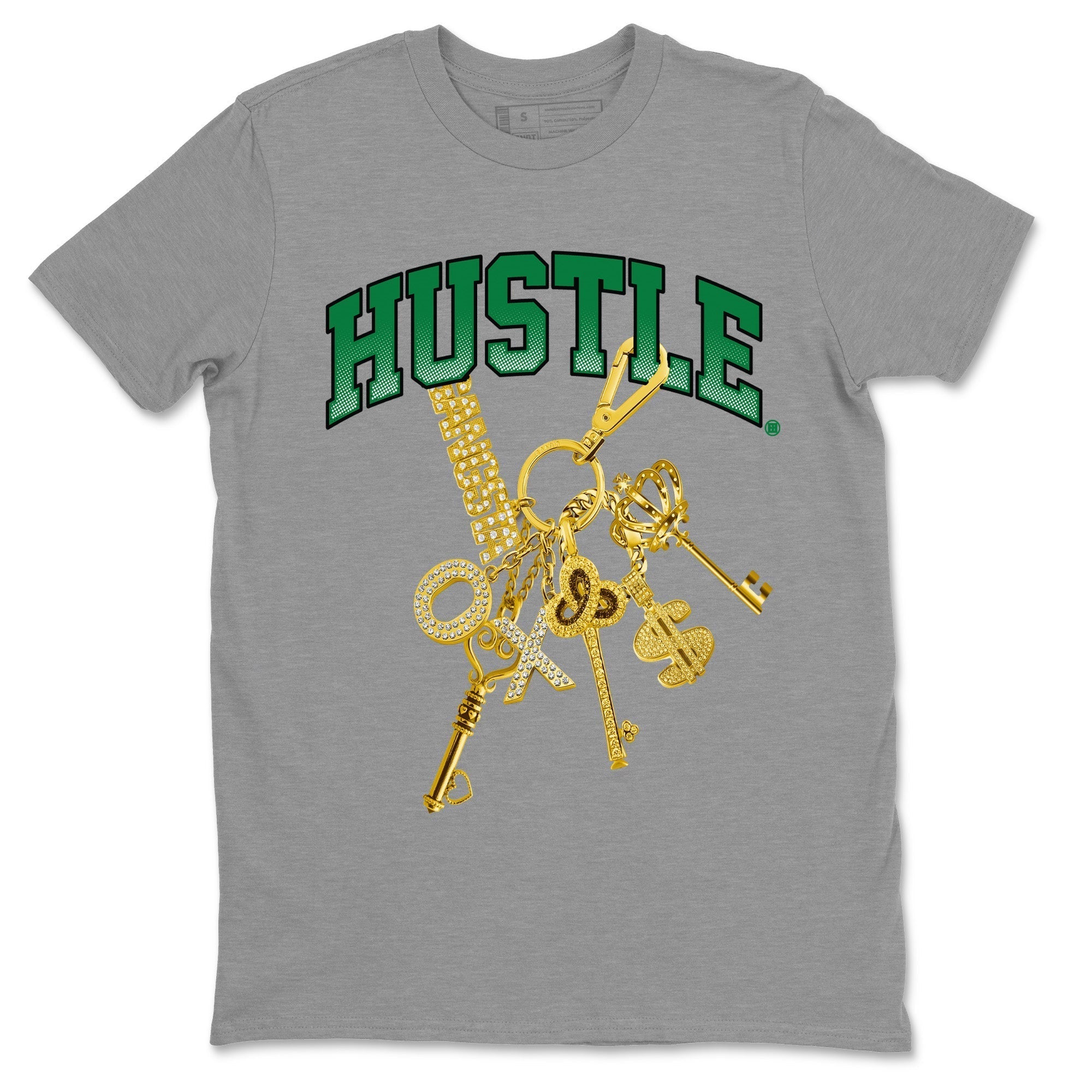Gold Hustle Unisex Tops - Air Jordan 4 Pine Green