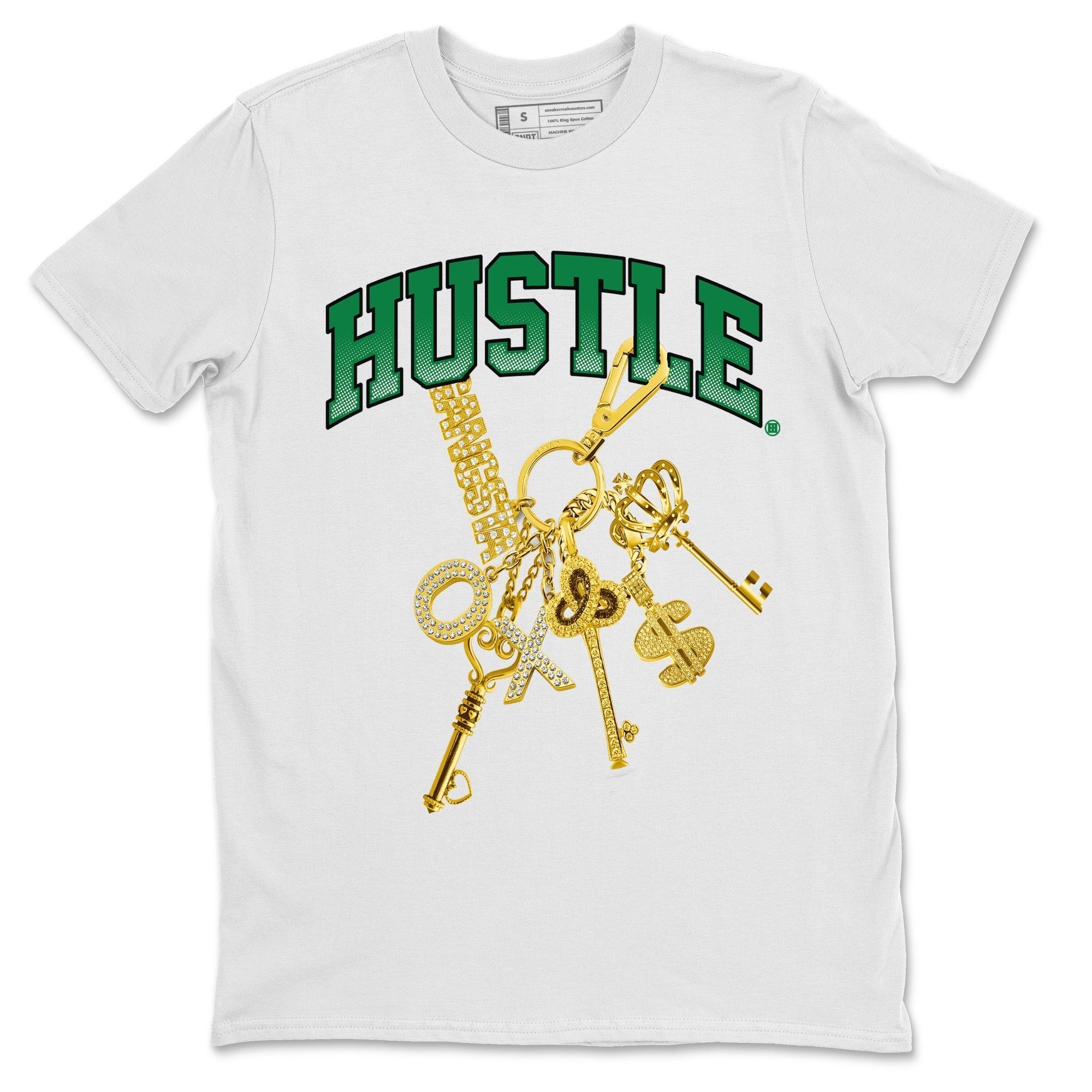 Gold Hustle Unisex Tops - Air Jordan 4 Pine Green SB