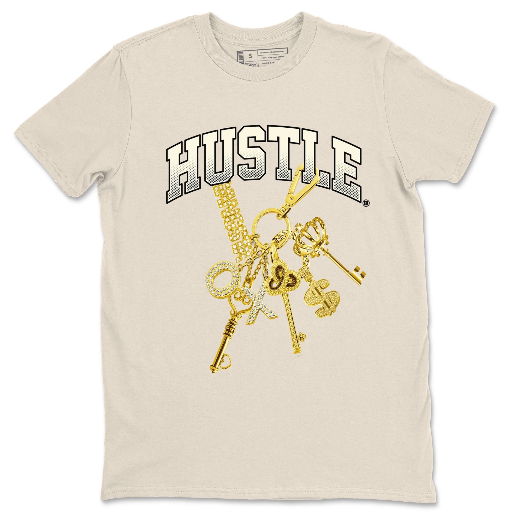 Gold Hustle snkmatch Tees - Air Jordan 4 Sail 2024