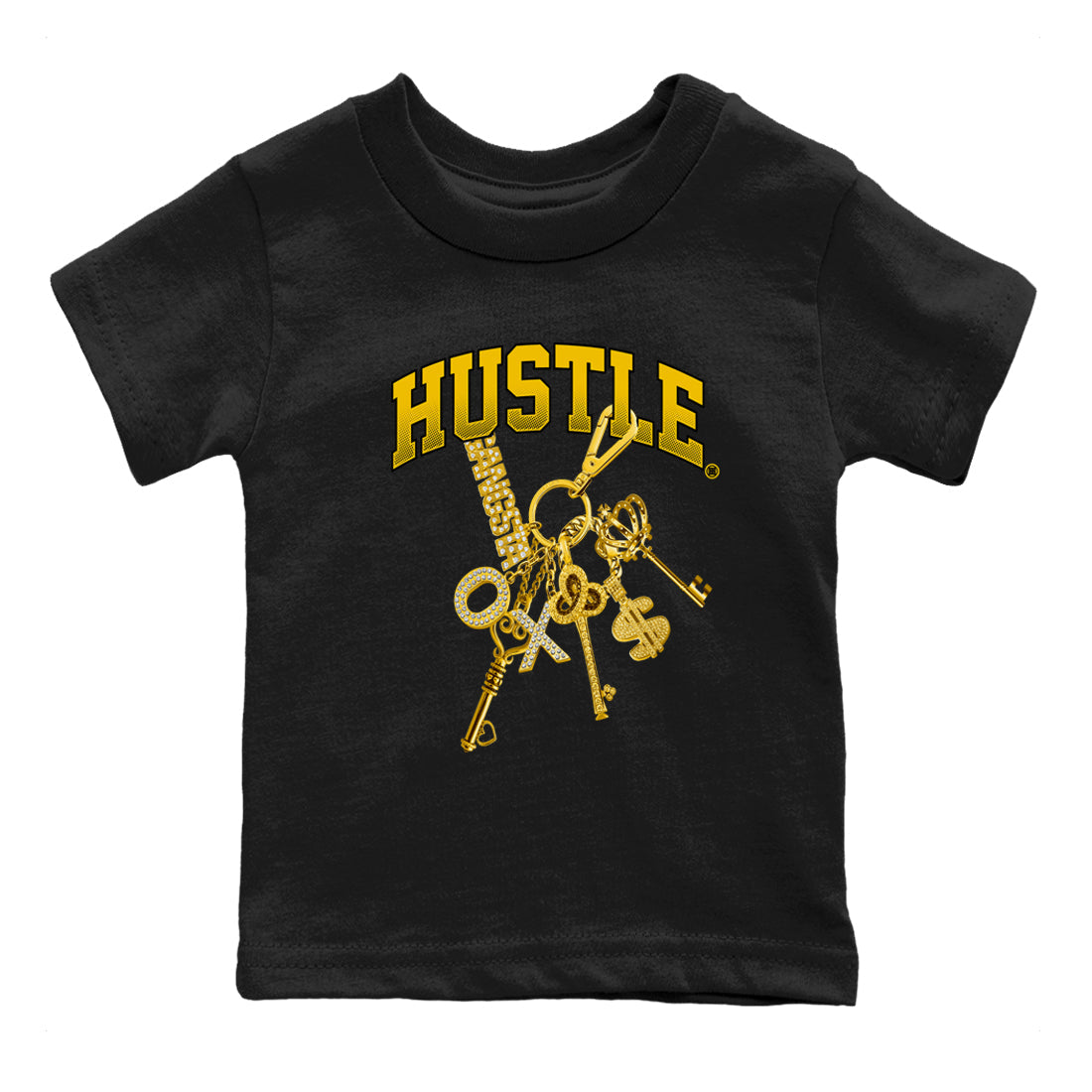Gold Hustle snkmatch Tees Kids - Dunk High Pollen