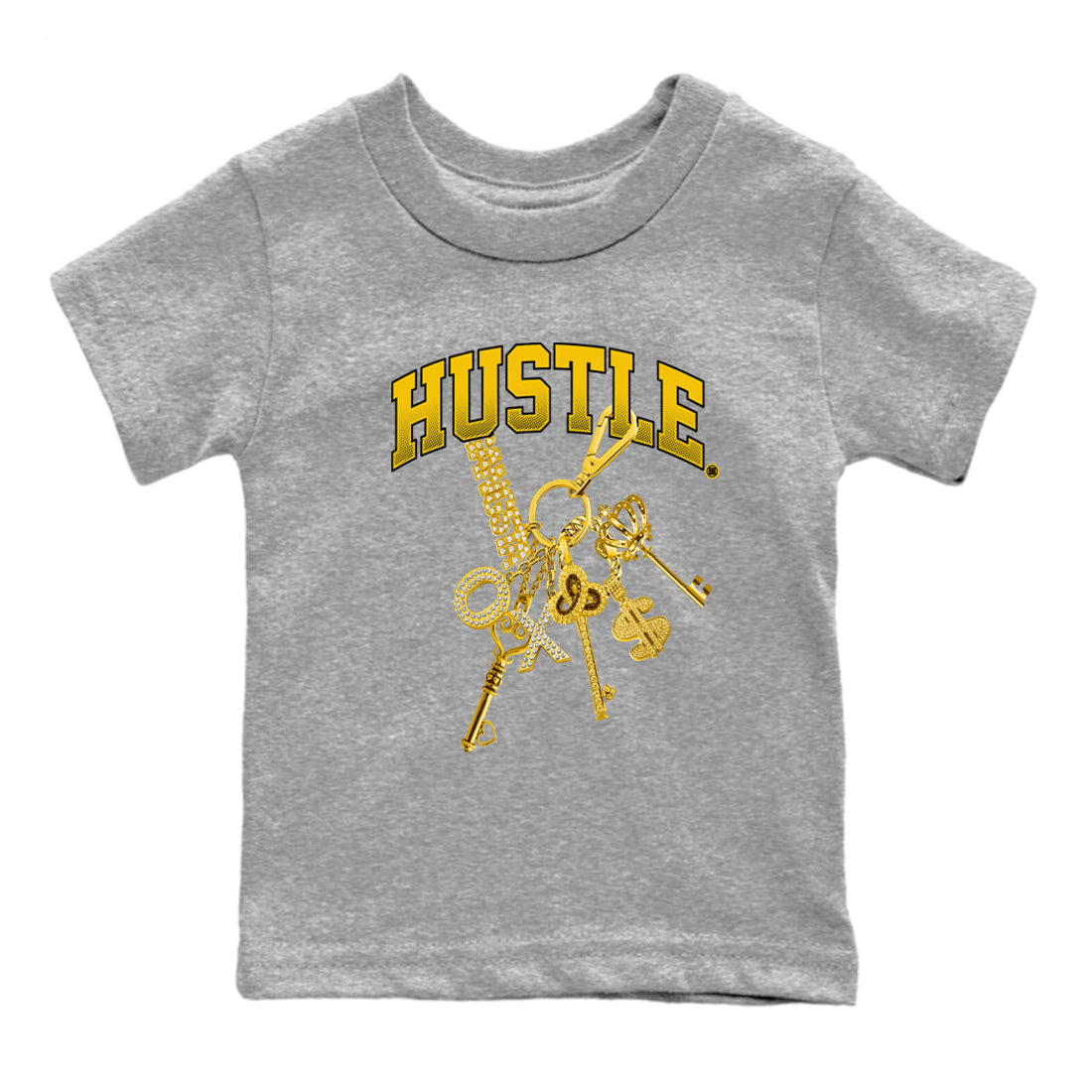 Gold Hustle snkmatch Tees Kids - Dunk High Pollen