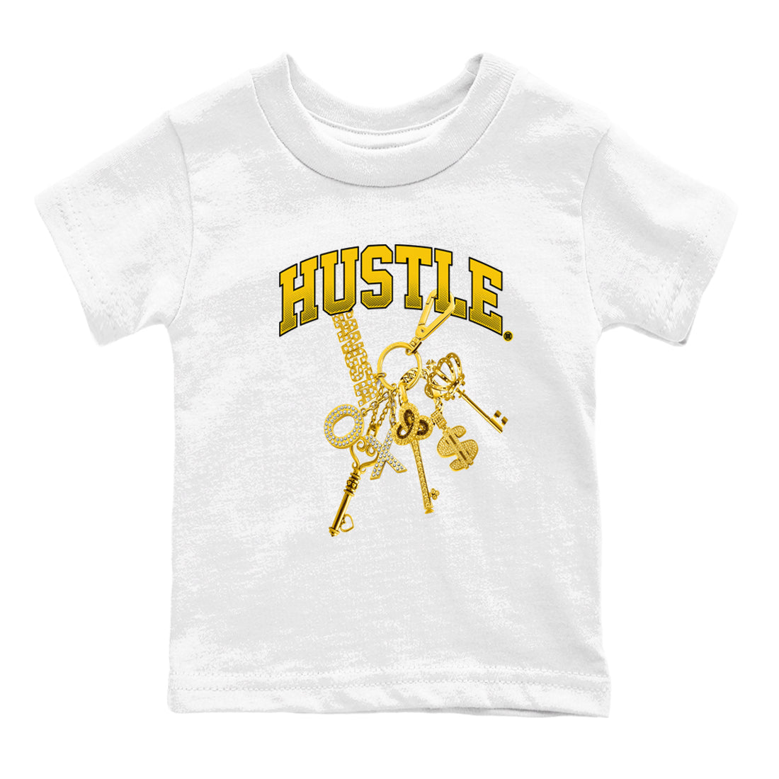 Gold Hustle snkmatch Tees Kids - Dunk High Pollen