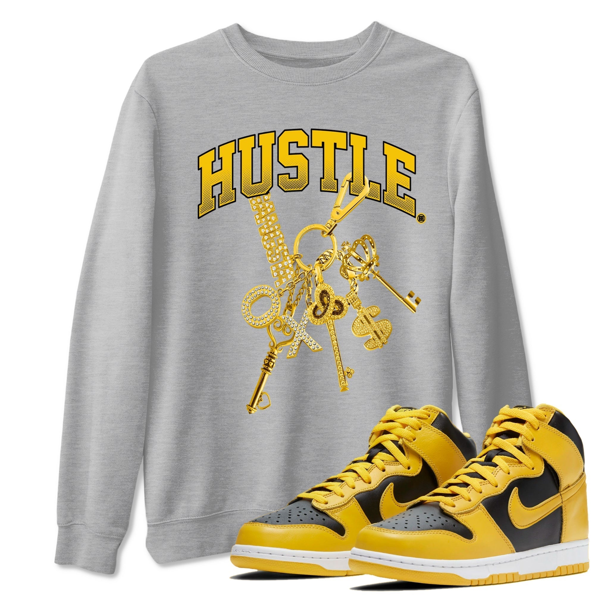 Gold Hustle snkmatch Tees - Dunk High Pollen