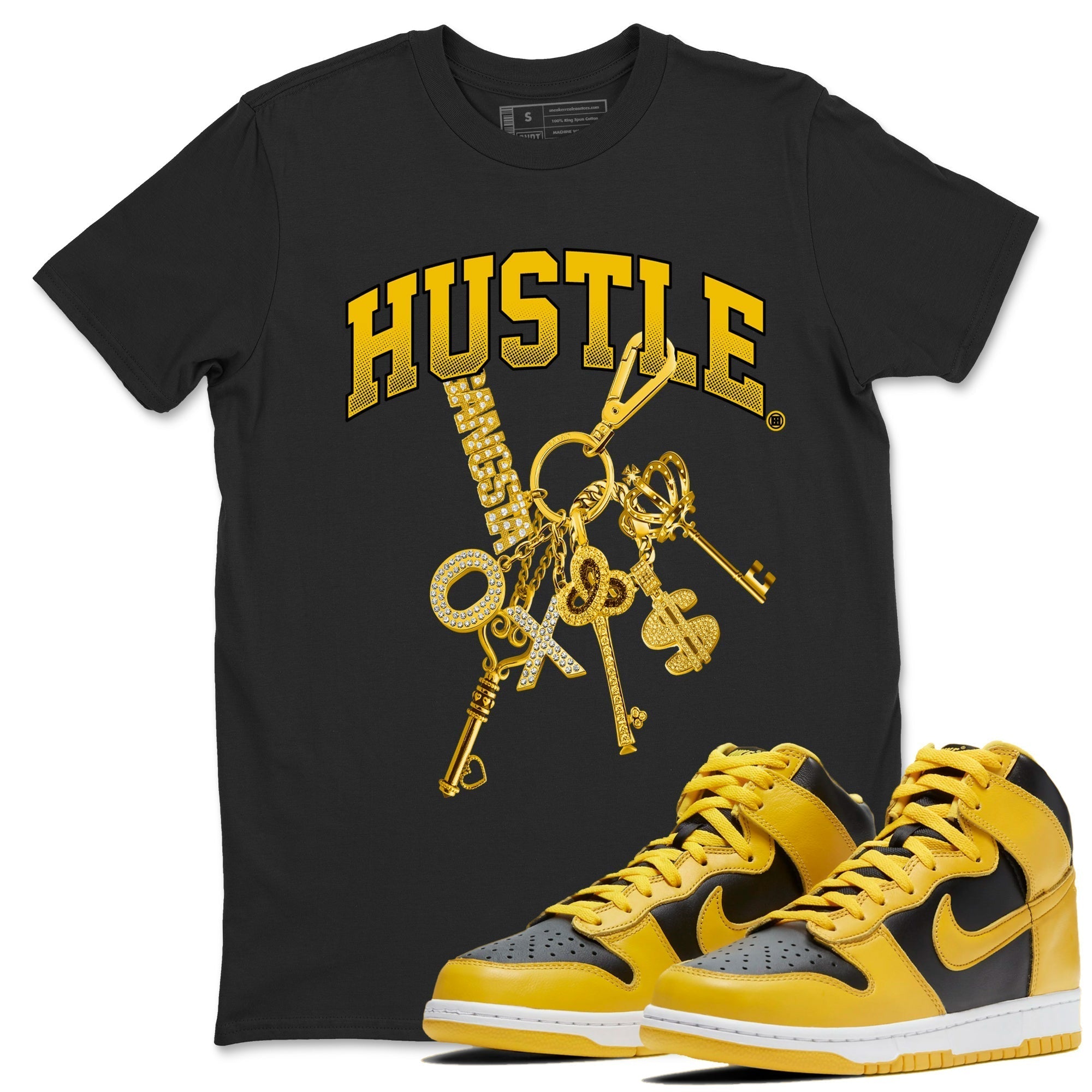 Gold Hustle snkmatch Tees - Dunk High Pollen