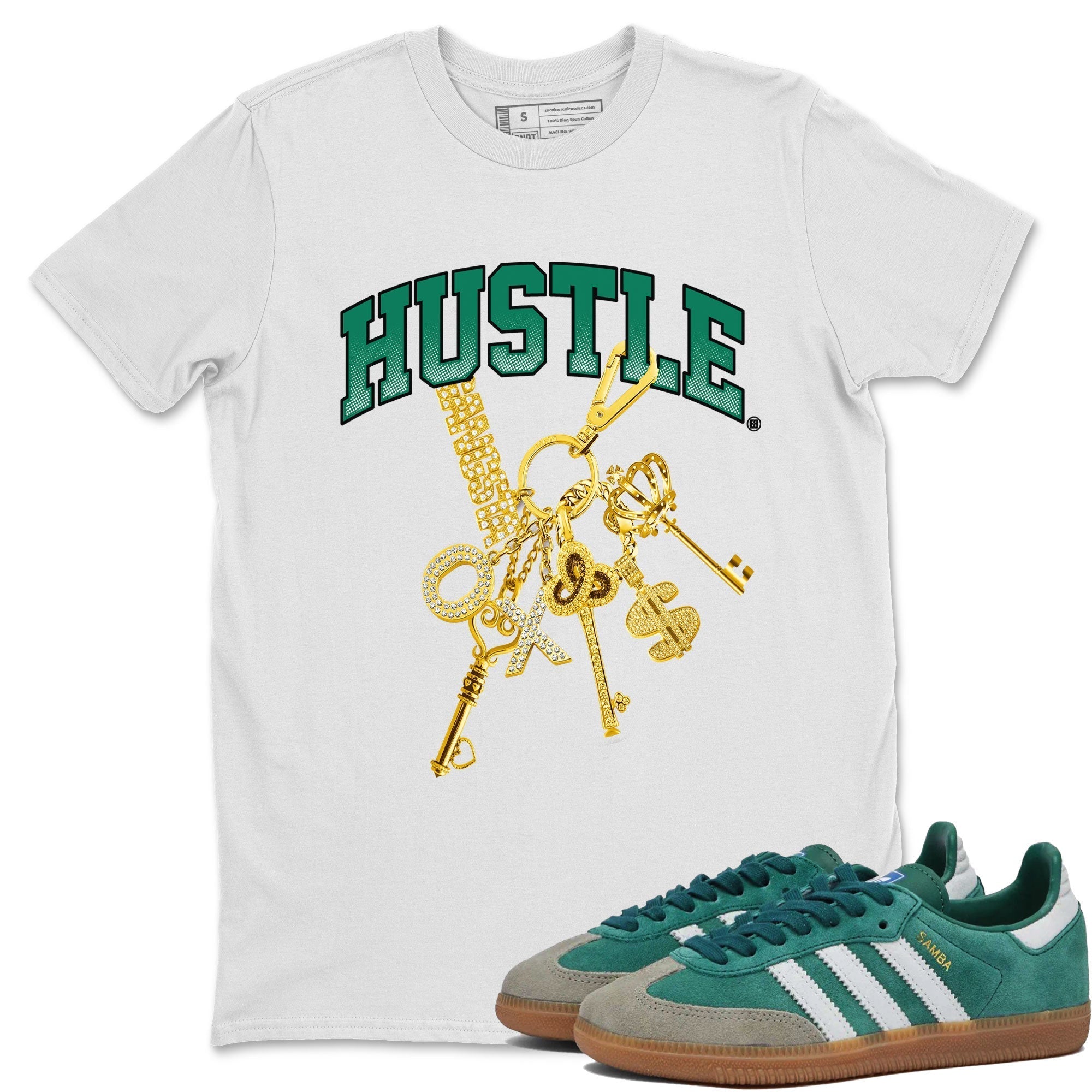 Gold Hustle snkmatch Tee - Samba Collegiate Green Gum