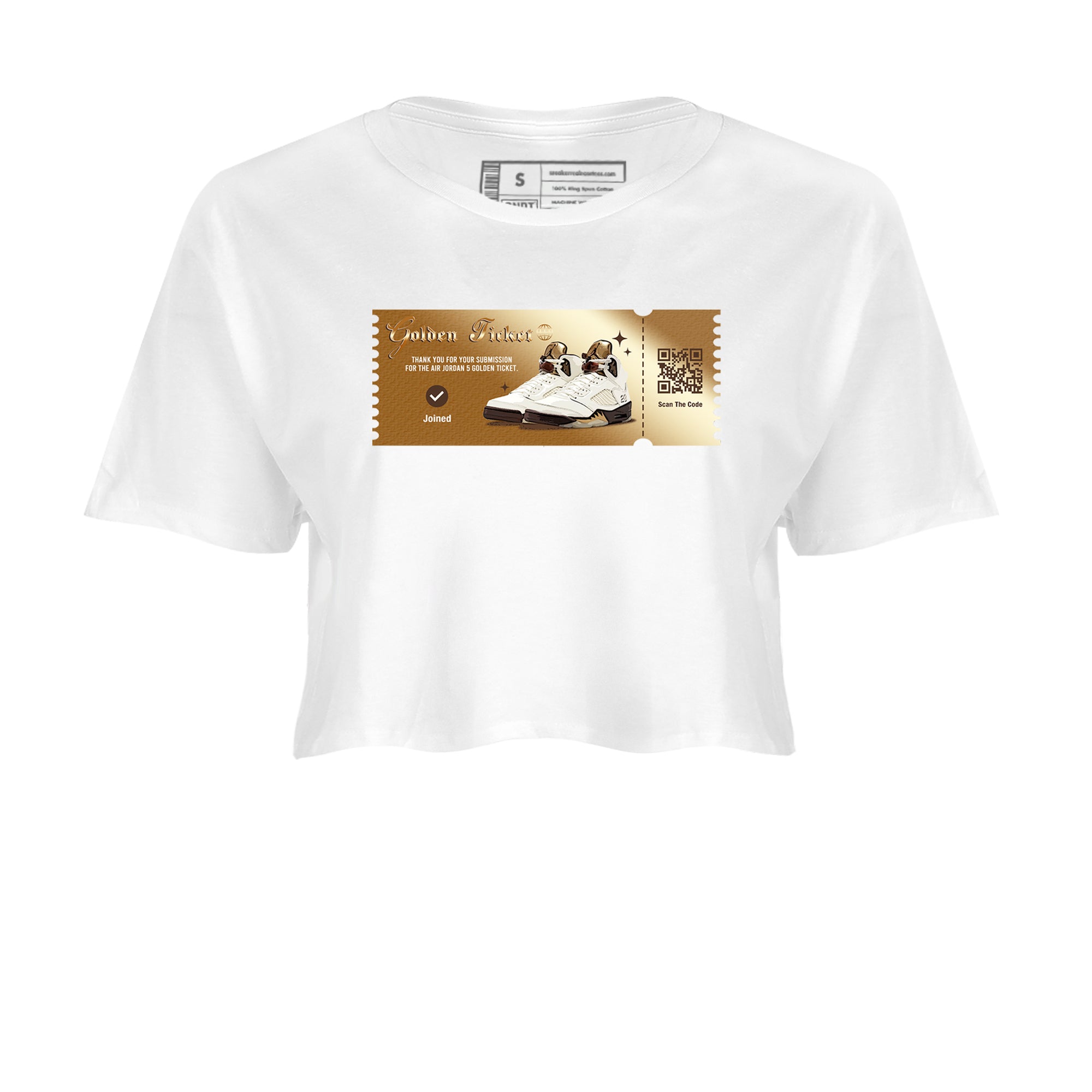 Golden Ticket snkmatch Women's Top - Air Jordan 5 Golden Ticket