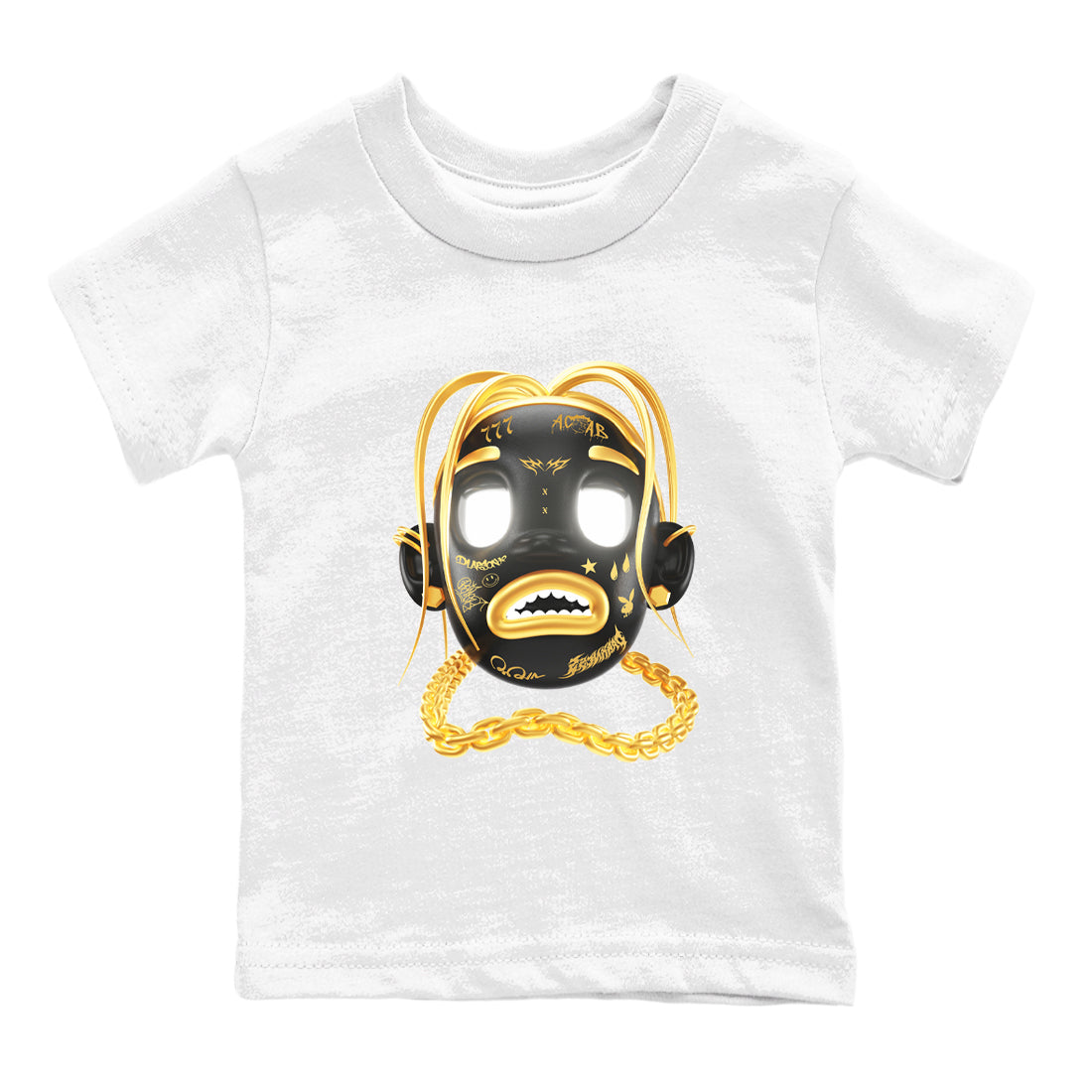 Goosebumps Boy snkmatch Tees Kids - Air Jordan 1 Black Metallic Gold