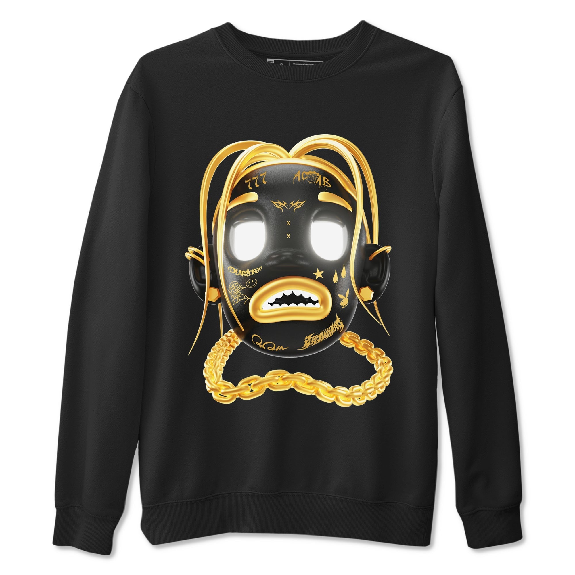 Goosebumps Boy snkmatch Tees - Air Jordan 1 Black Metallic Gold