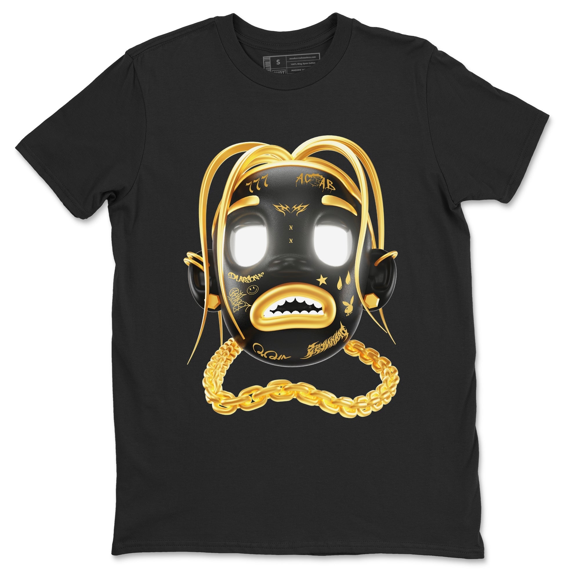 Goosebumps Boy snkmatch Tees - Air Jordan 1 Black Metallic Gold