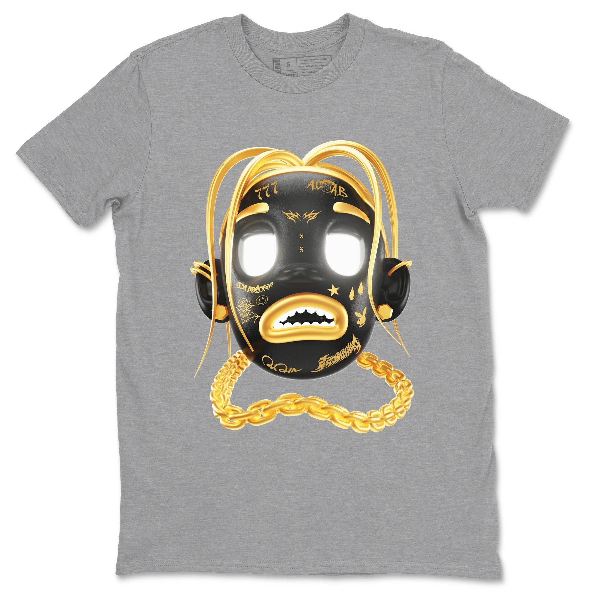 Goosebumps Boy snkmatch Tees - Air Jordan 1 Black Metallic Gold