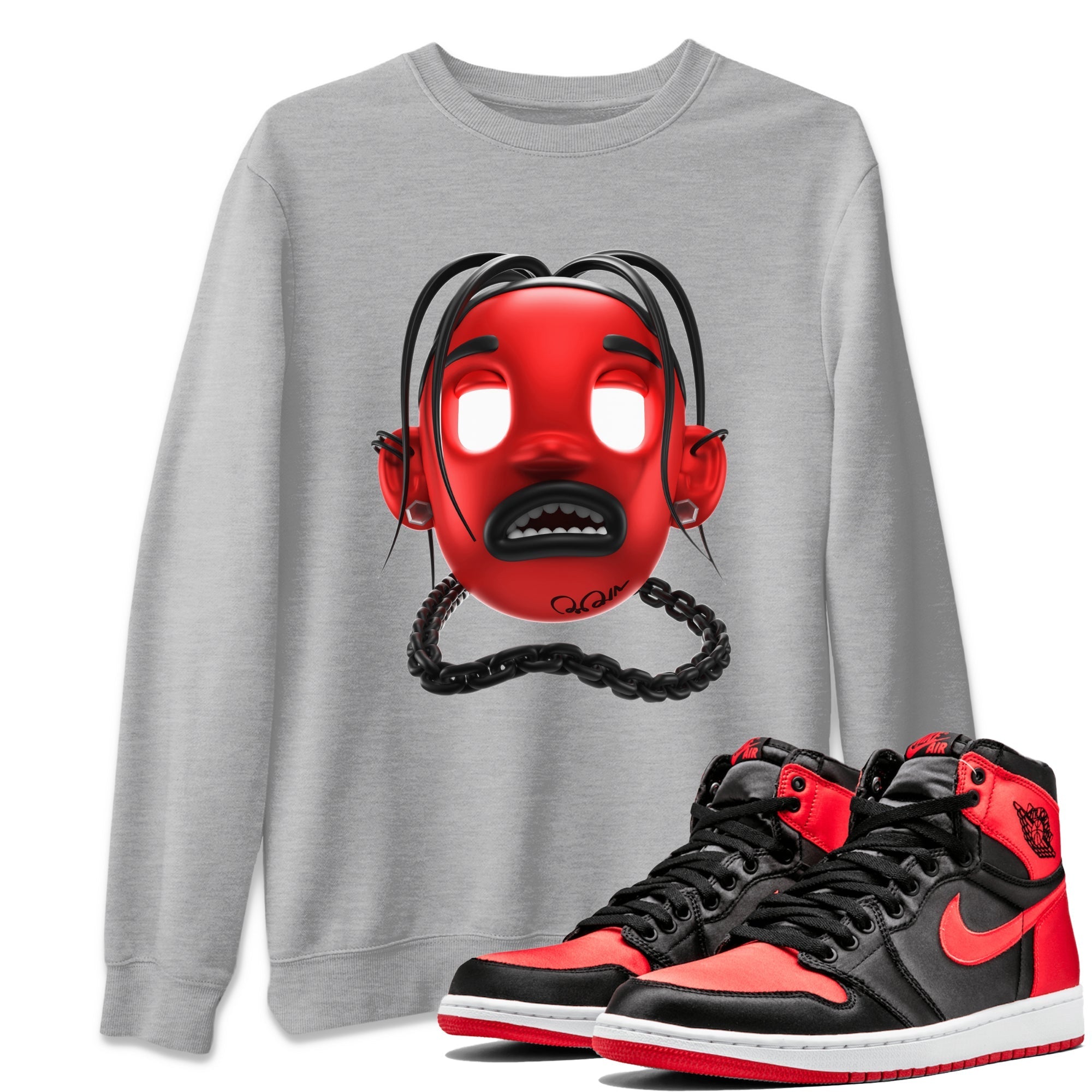 Goosebumps Boy Unisex Tops - Air Jordan 1 Satin Bred