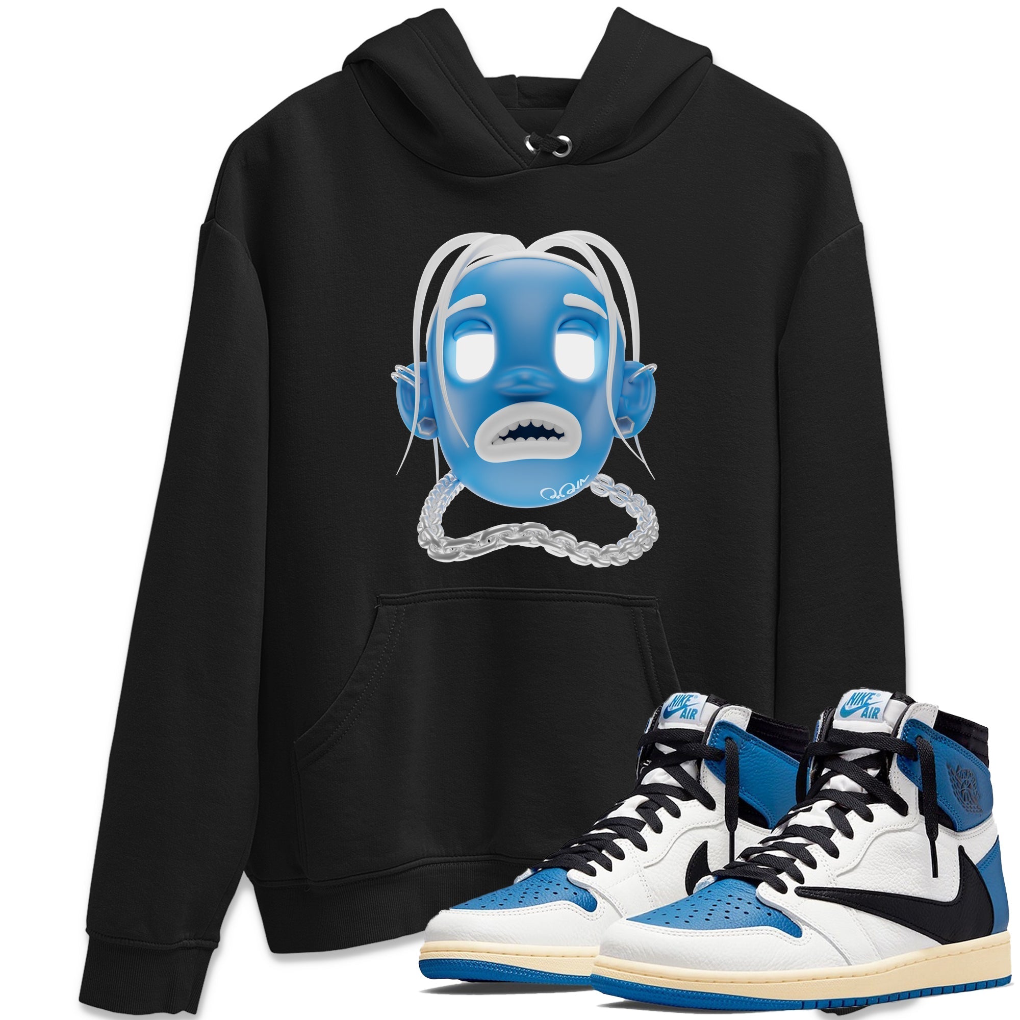 Goosebumps Boy Unisex Tops - Air Jordan 1 Travis Scott Fragment