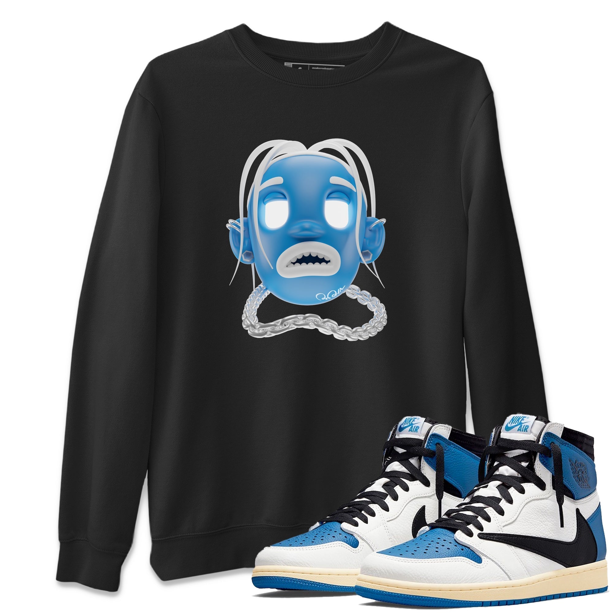 Goosebumps Boy Unisex Tops - Air Jordan 1 Travis Scott Fragment
