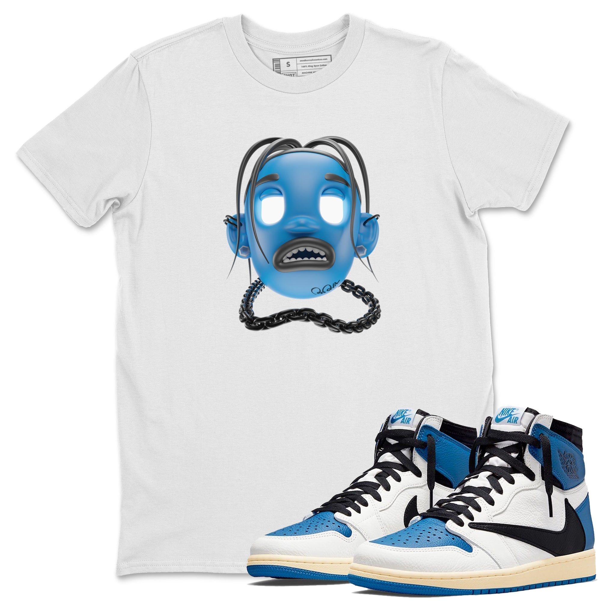 Goosebumps Boy Unisex Tops - Air Jordan 1 Travis Scott Fragment