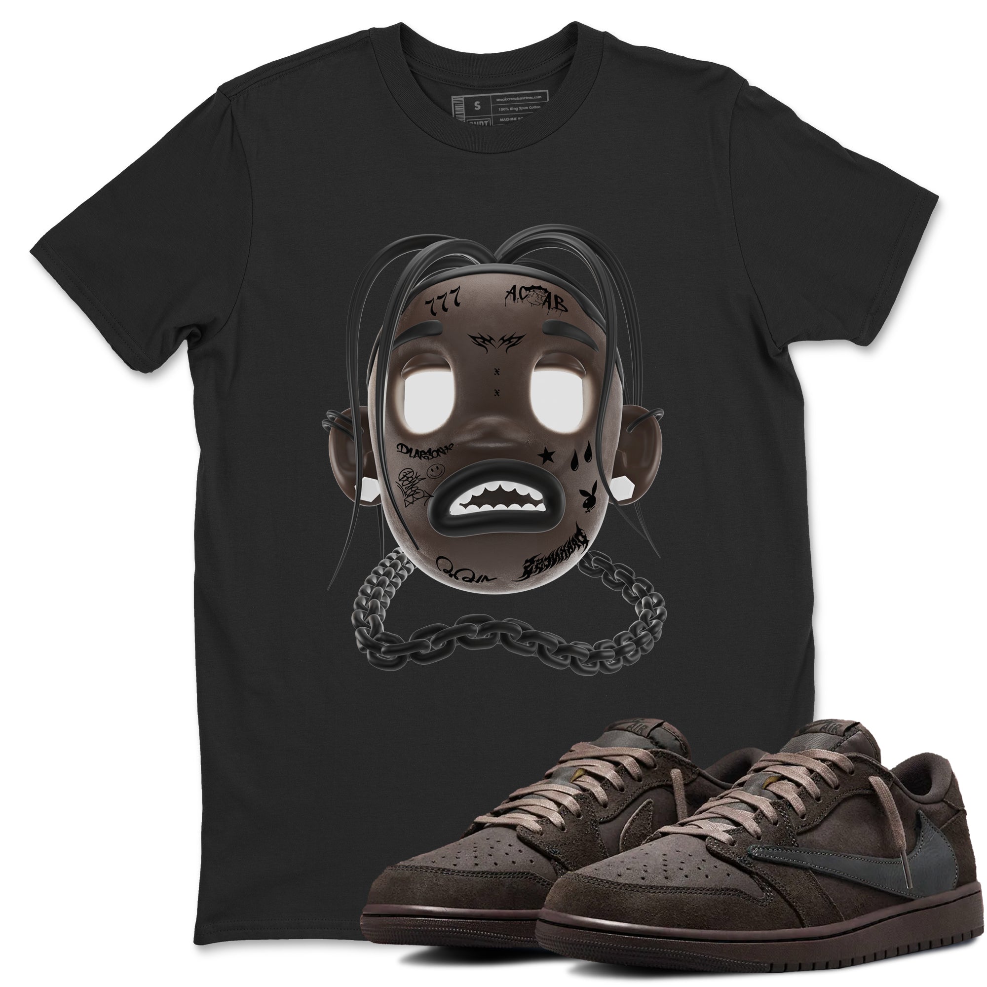 Goosebumps Boy snkmatch Tees - Air Jordan 1 Travis Scott Velvet Brown