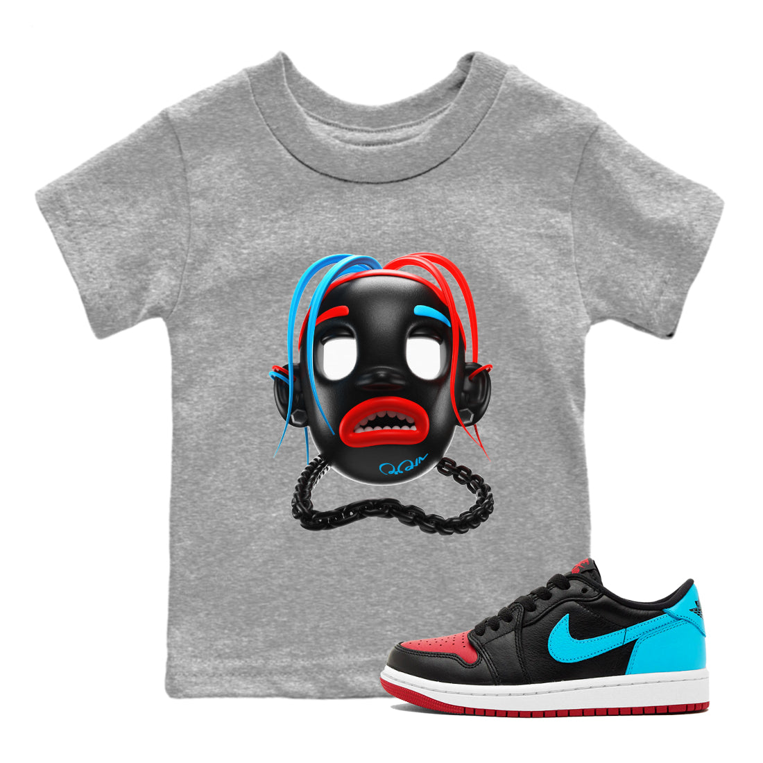 Goosebumps Boy Kids Tops - Air Jordan 1 UNC to Chicago