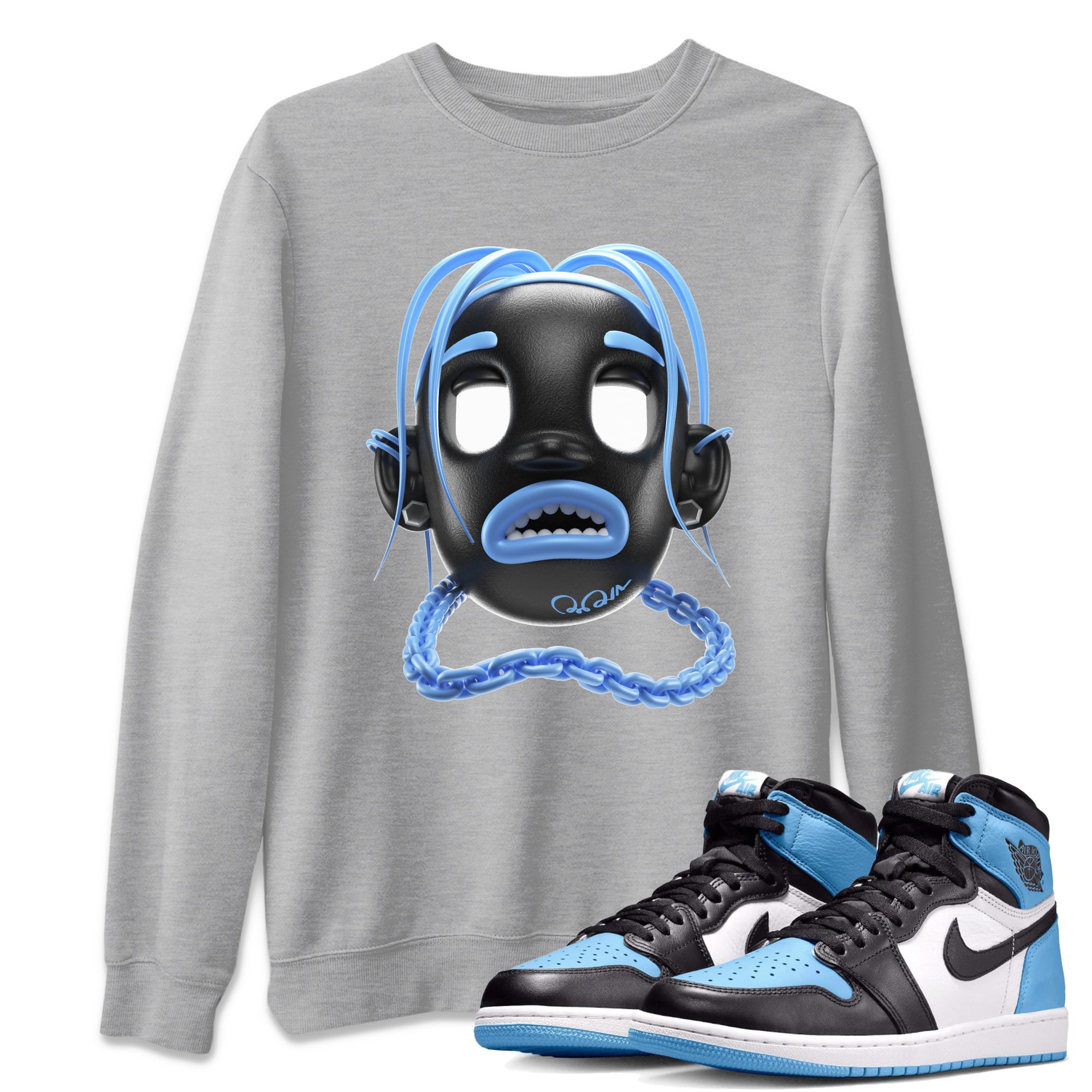 Goosebumps Boy Unisex Tops - Air Jordan 1 UNC Toe