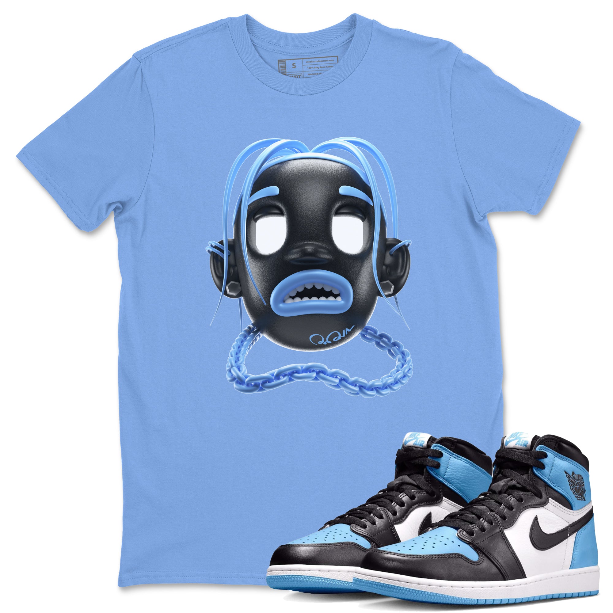 Goosebumps Boy Unisex Tops - Air Jordan 1 UNC Toe