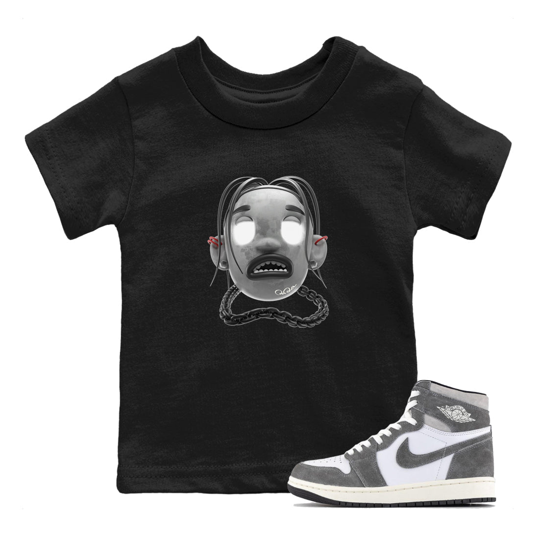 Goosebumps Boy Kids Tops - Air Jordan 1 Washed Heritage