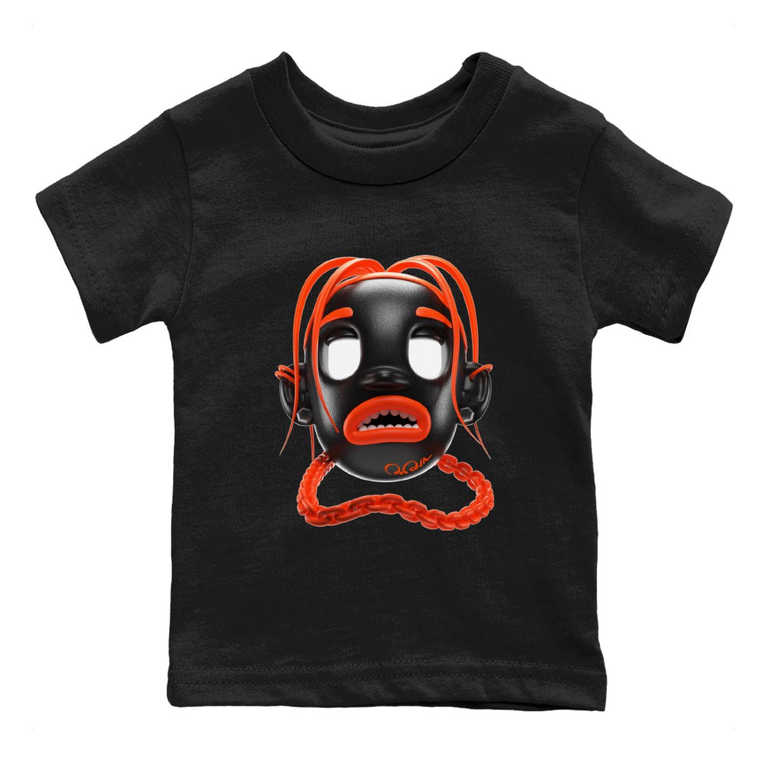 Goosebumps Boy Kids Tops - Air Jordan 12 Brilliant Orange