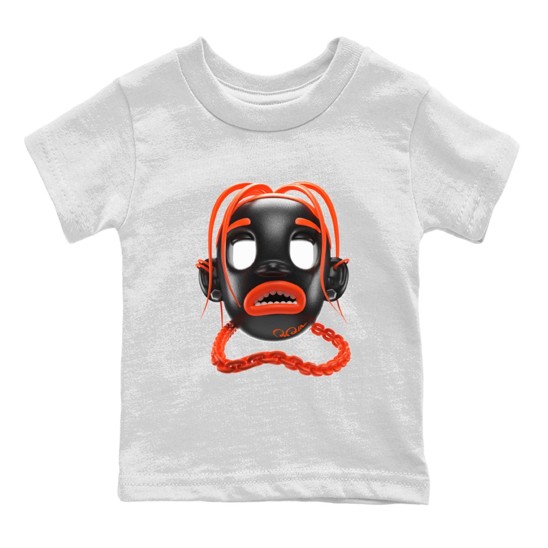 Goosebumps Boy Kids Tops - Air Jordan 12 Brilliant Orange
