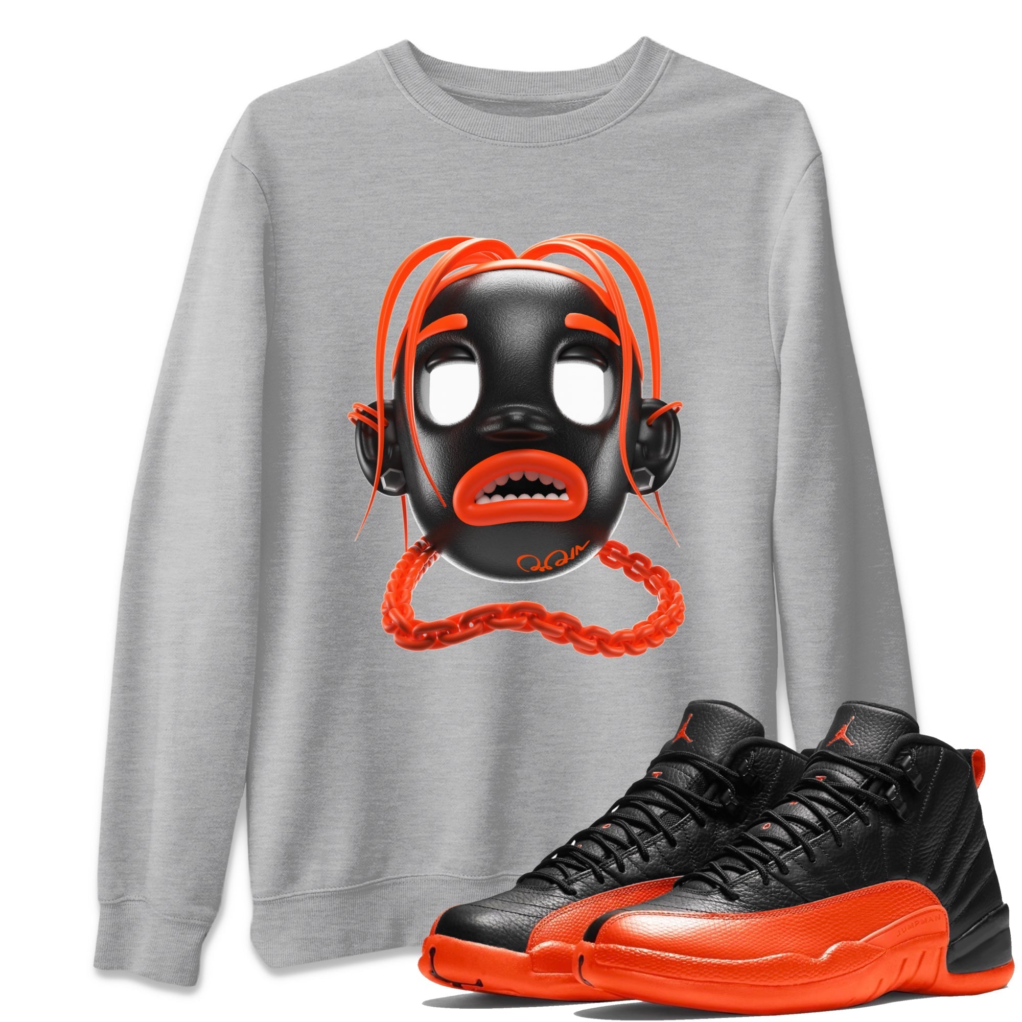 Goosebumps Boy Unisex Tops - Air Jordan 12 Brilliant Orange