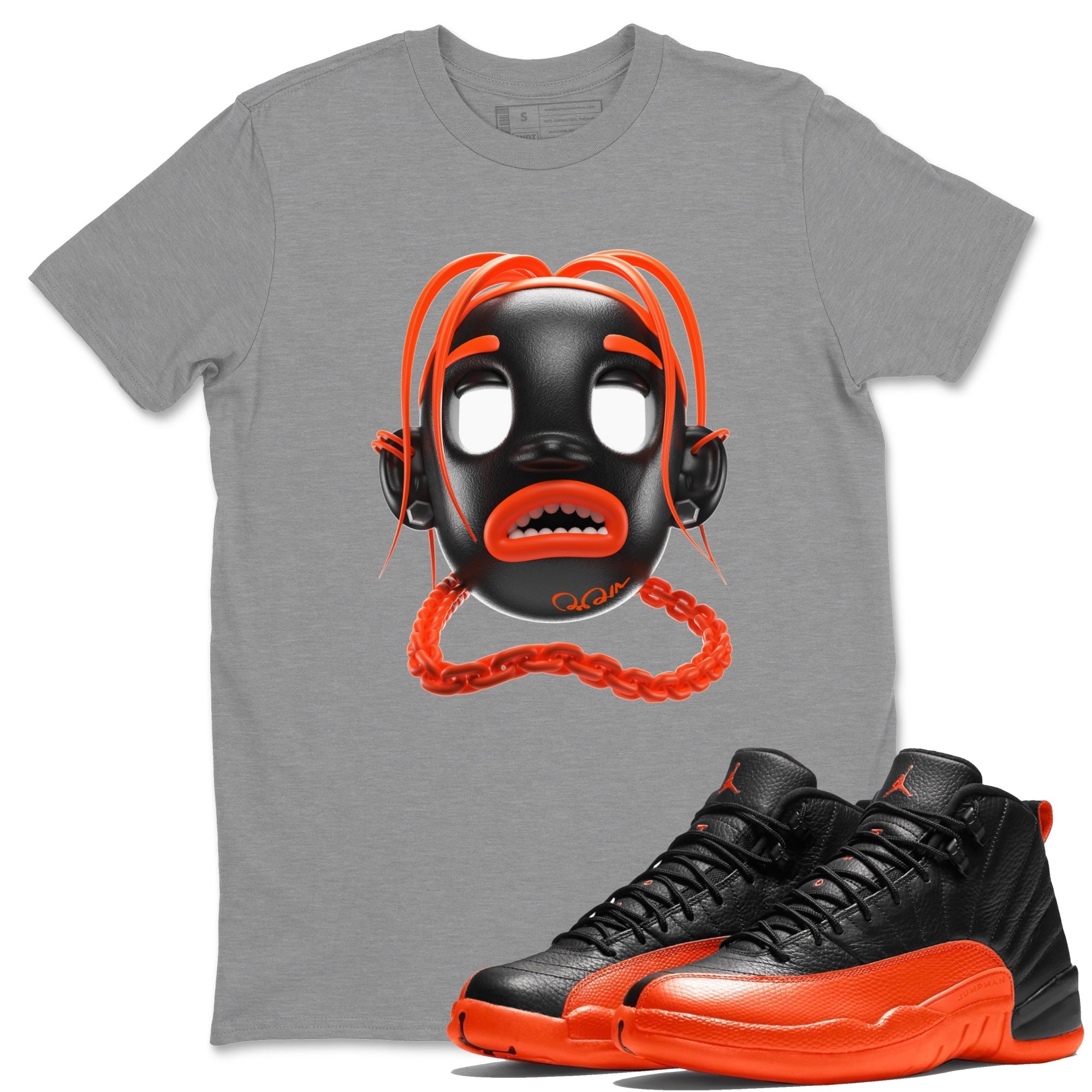 Goosebumps Boy Unisex Tops - Air Jordan 12 Brilliant Orange