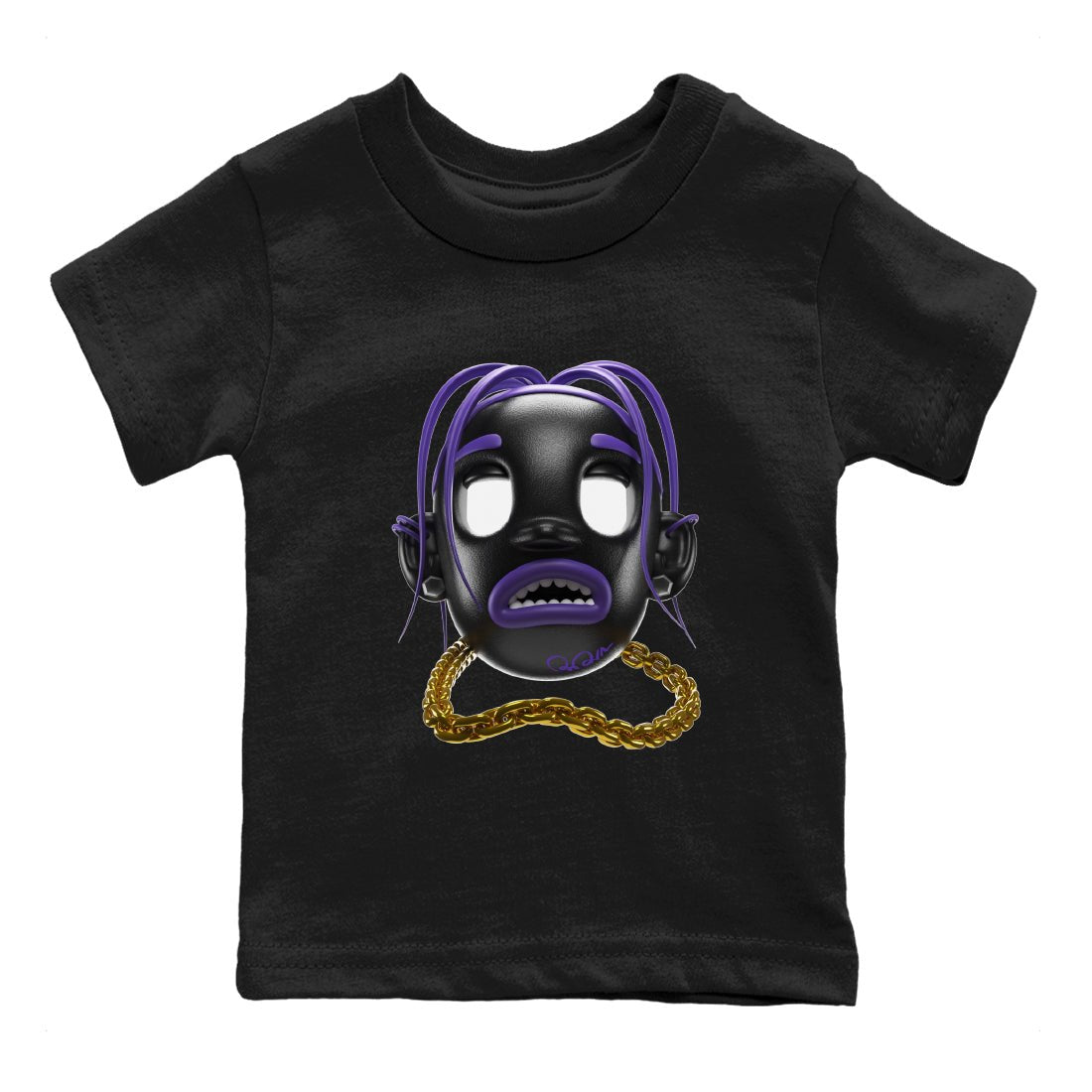 Goosebumps Boy Kids Tops - Air Jordan 12 Field Purple