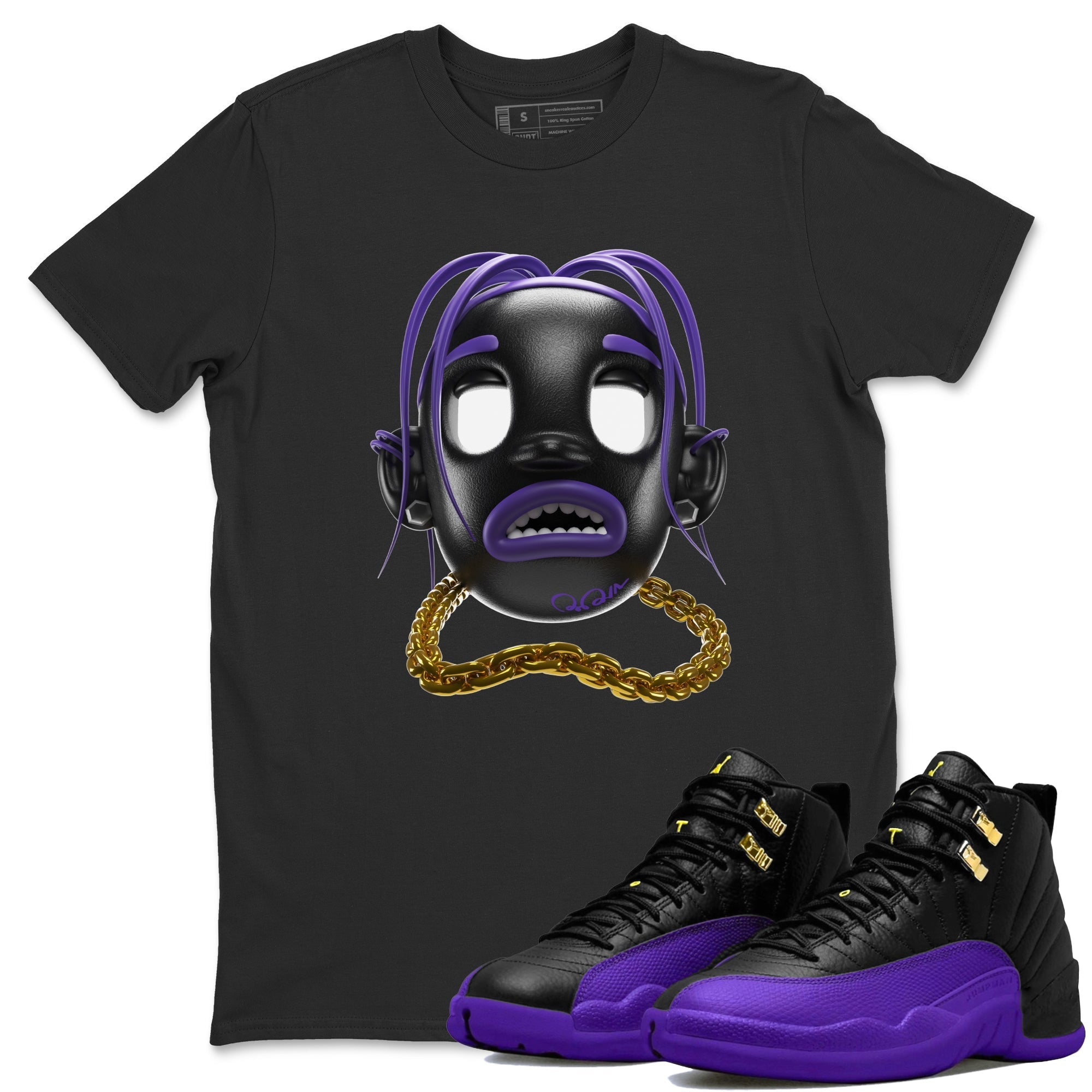 Goosebumps Boy Unisex Tops - Air Jordan 12 Field Purple