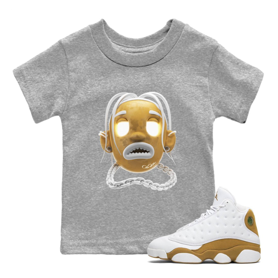 Goosebumps Boy Kids Tops - Air Jordan 13 Wheat