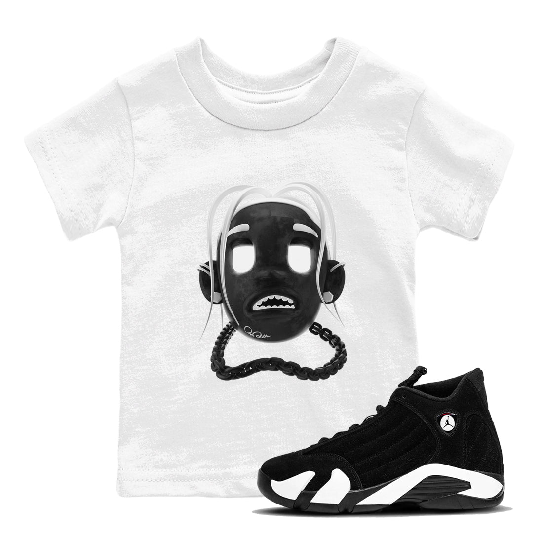 Goosebumps Boy snkmatch Tee Kids - Air Jordan 14 Panda