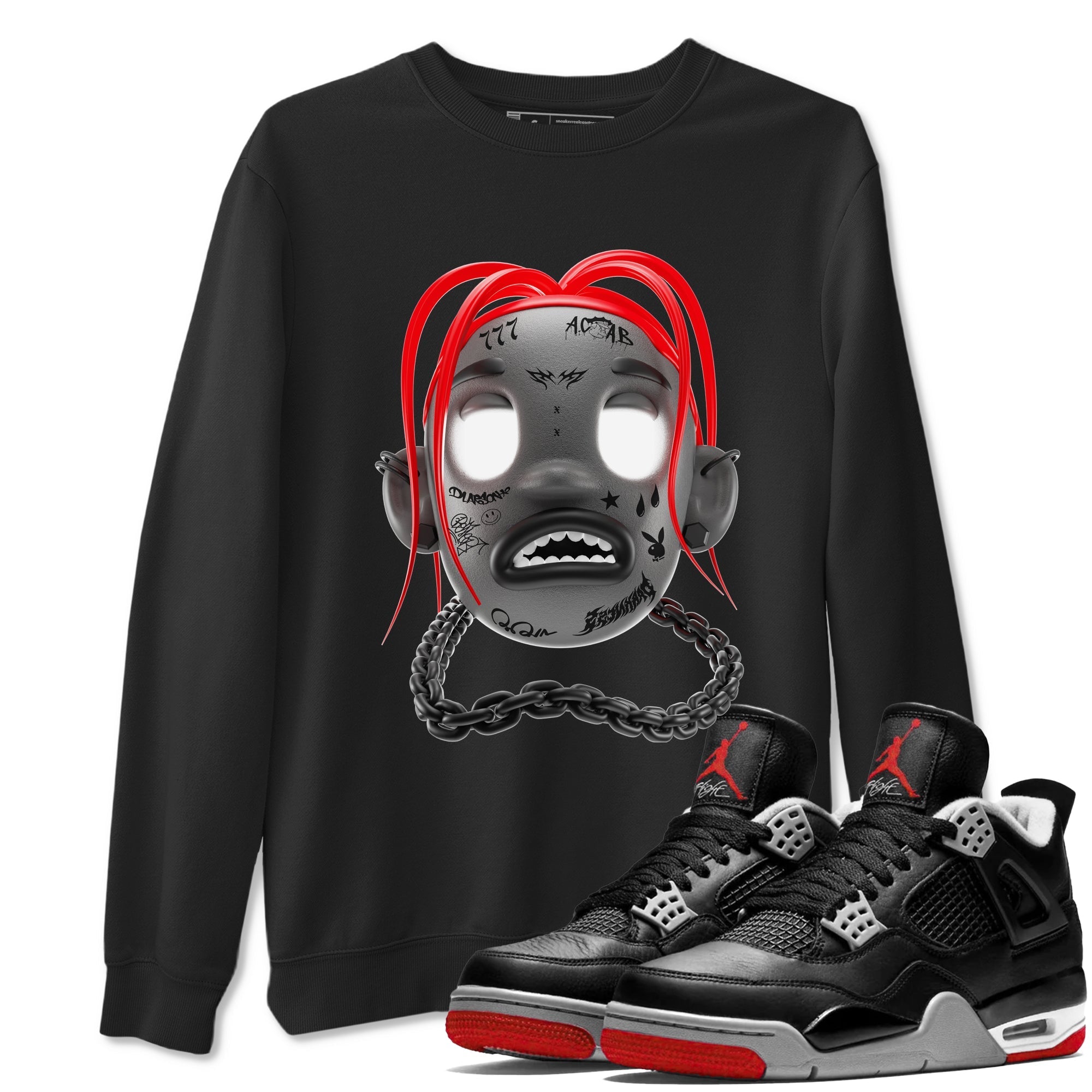Goosebumps Boy snkmatch Tees - Air Jordan 4 Bred Reimagined