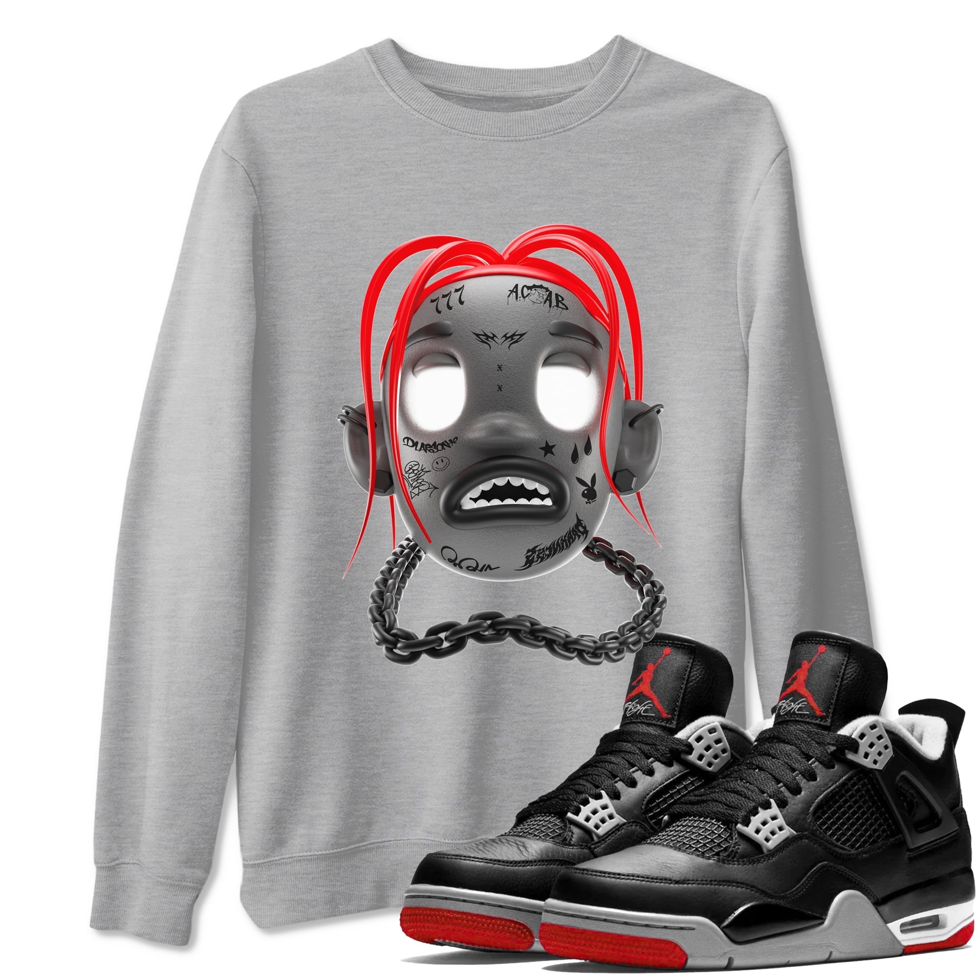 Goosebumps Boy snkmatch Tees - Air Jordan 4 Bred Reimagined