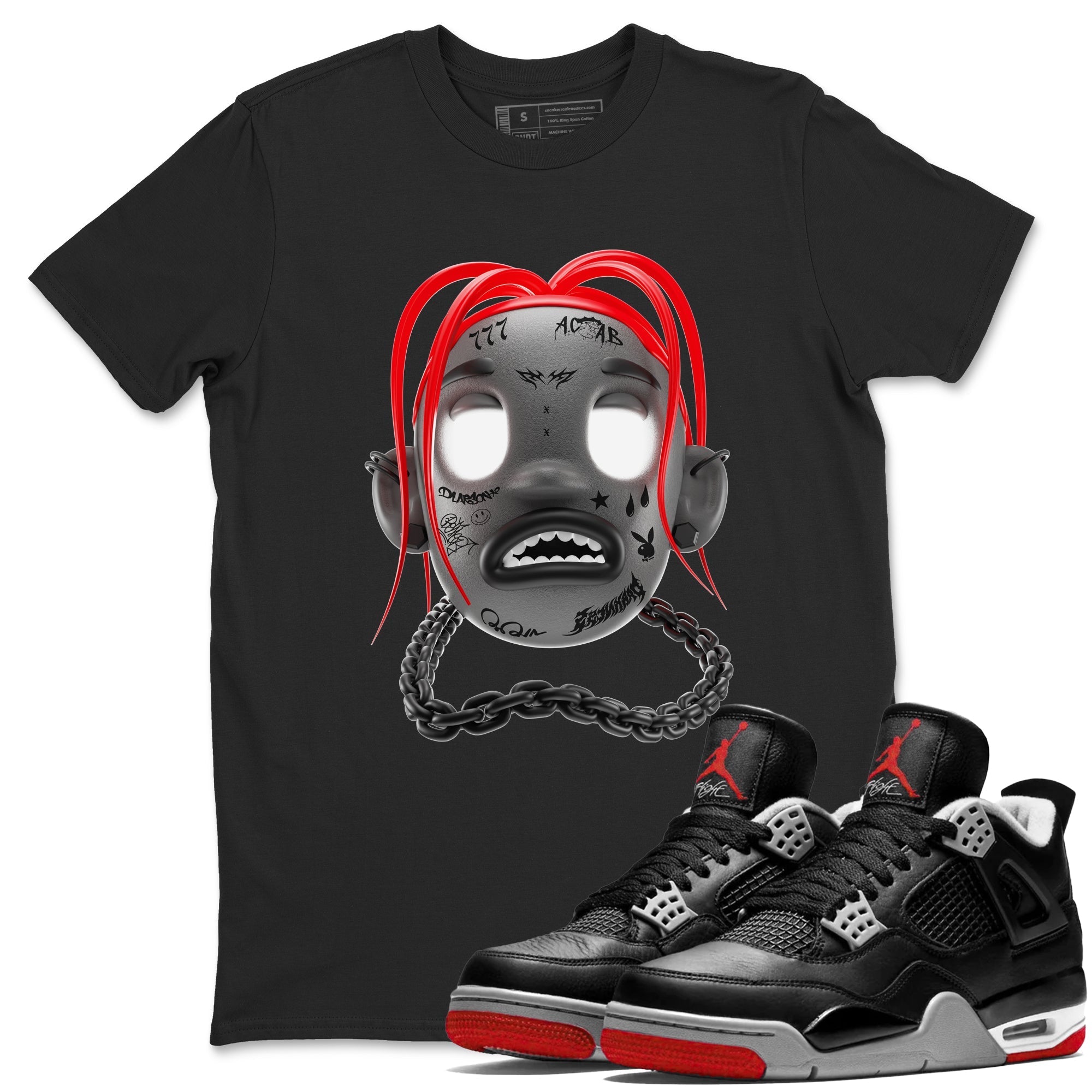 Goosebumps Boy snkmatch Tees - Air Jordan 4 Bred Reimagined