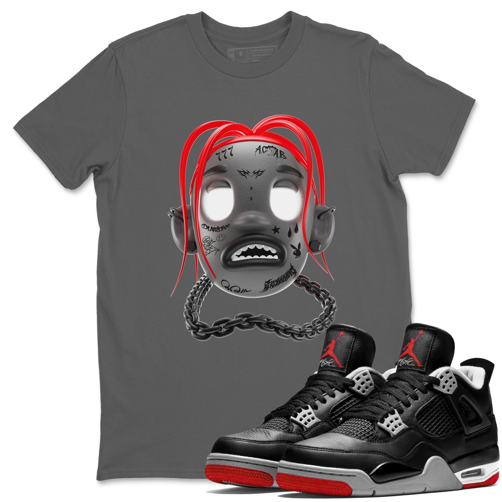 Goosebumps Boy snkmatch Tees - Air Jordan 4 Bred Reimagined