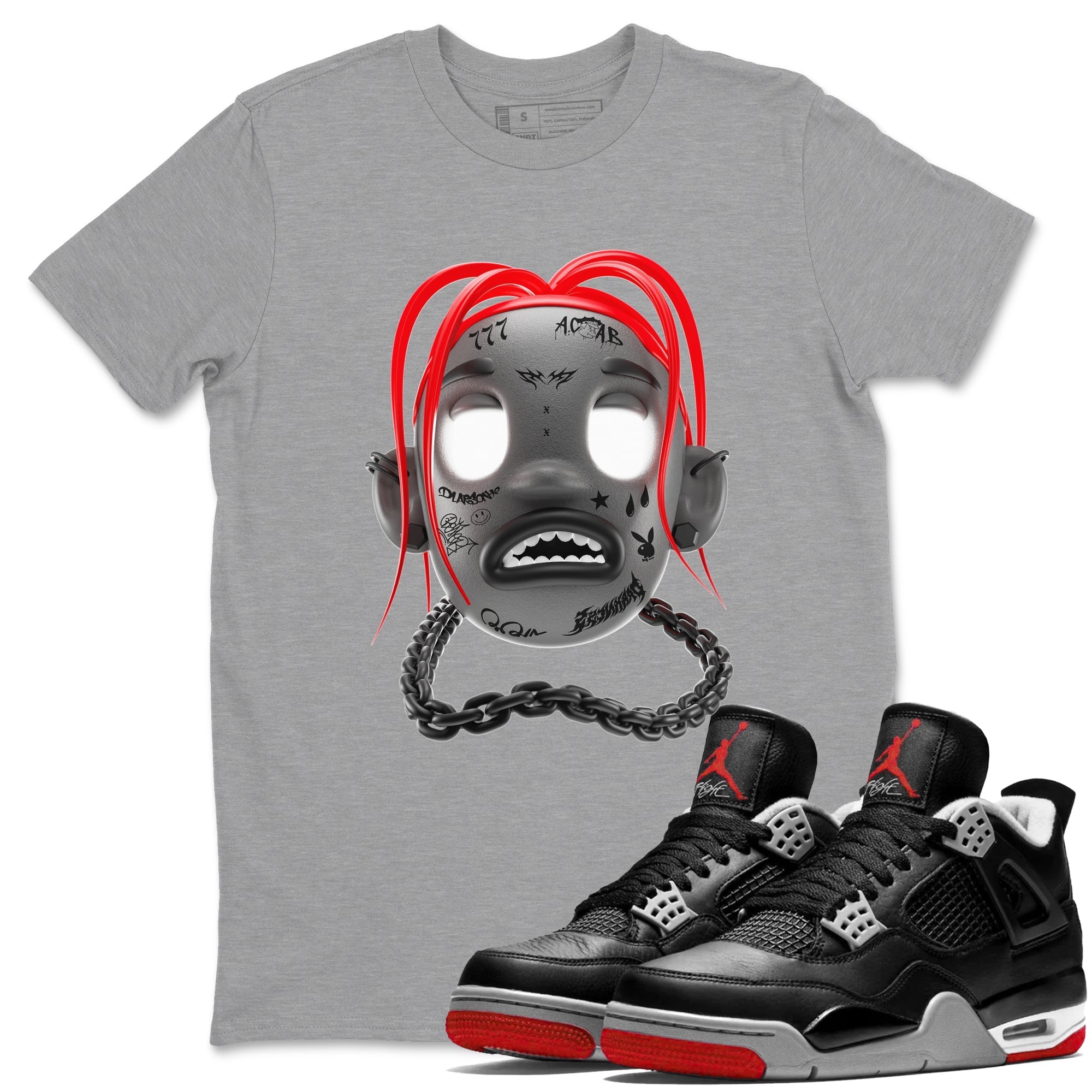 Goosebumps Boy snkmatch Tees - Air Jordan 4 Bred Reimagined
