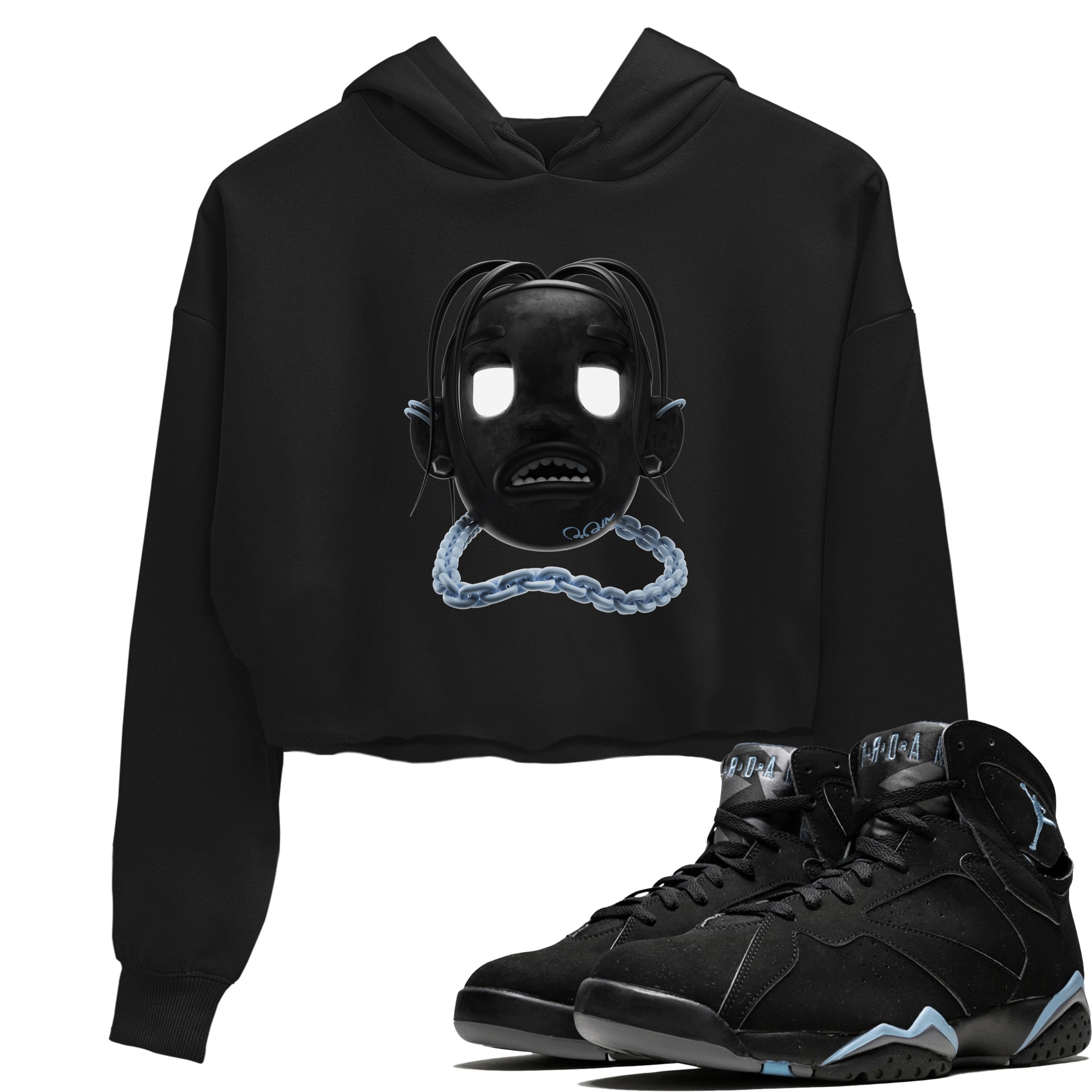 Goosebumps Boy Women's Tops - Air Jordan 7 Chambray