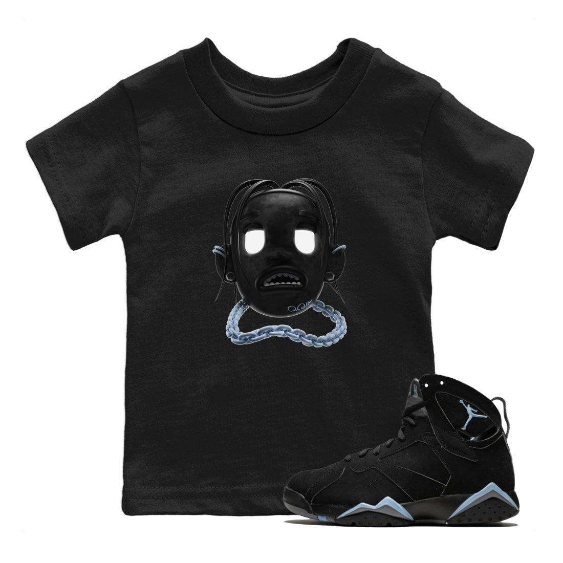 Goosebumps Boy Kids Tops - Air Jordan 7 Chambray