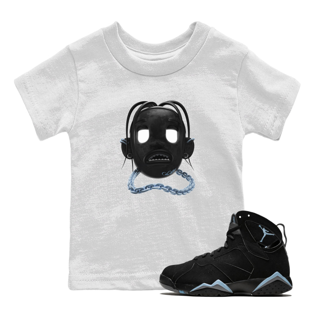 Goosebumps Boy Kids Tops - Air Jordan 7 Chambray