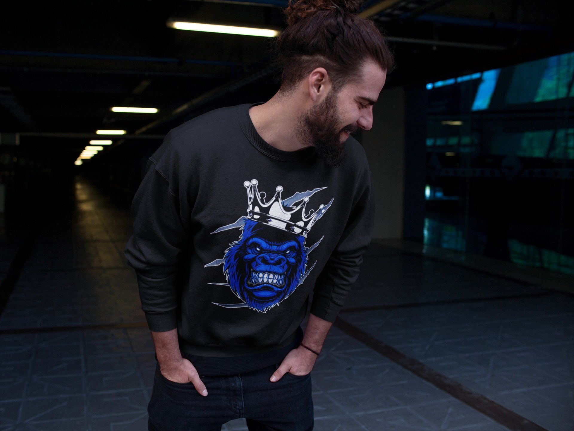Gorilla Unisex Tops - Air Jordan 3 Racer Blue