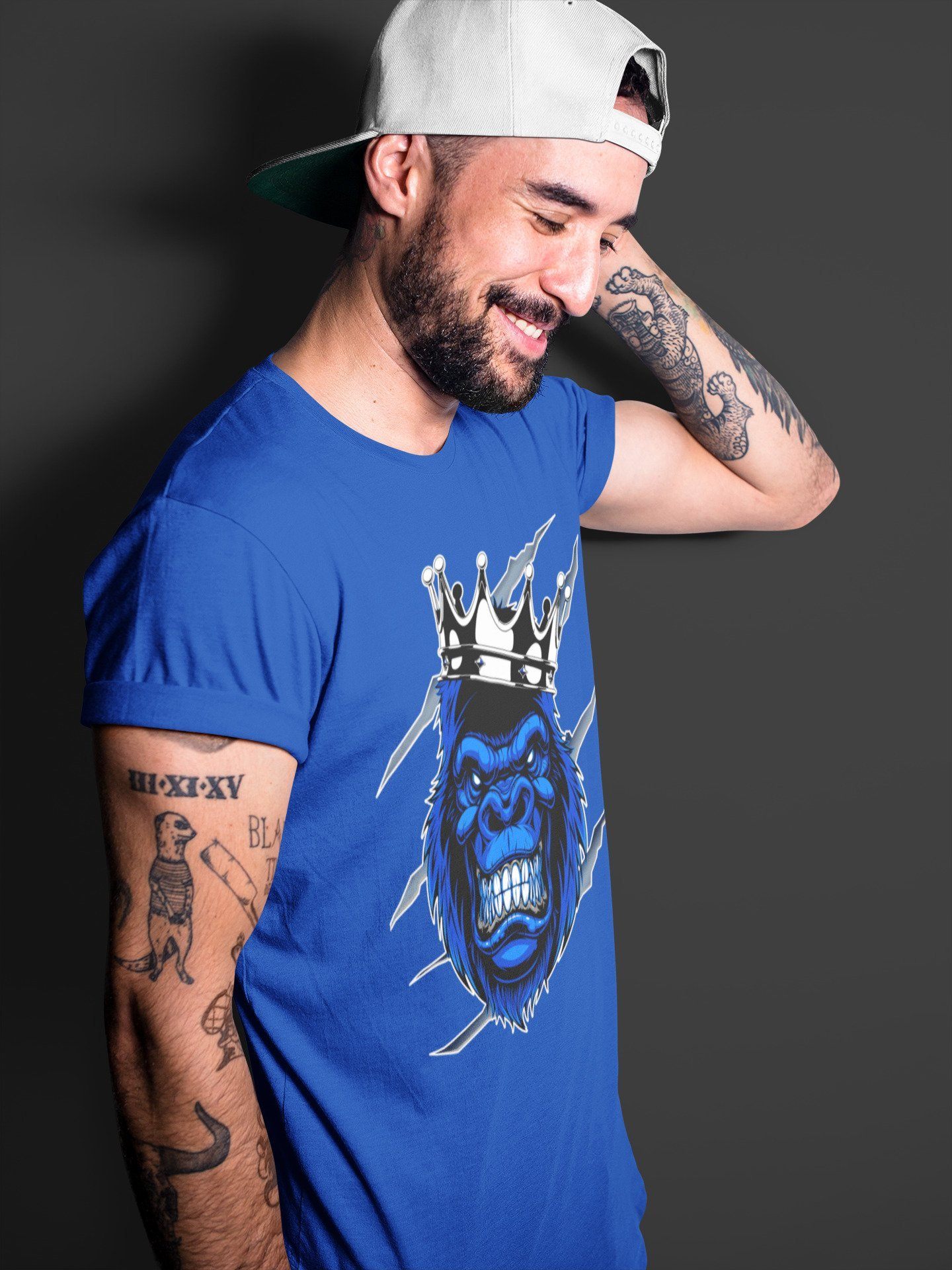 Gorilla Unisex Tops - Air Jordan 3 Racer Blue