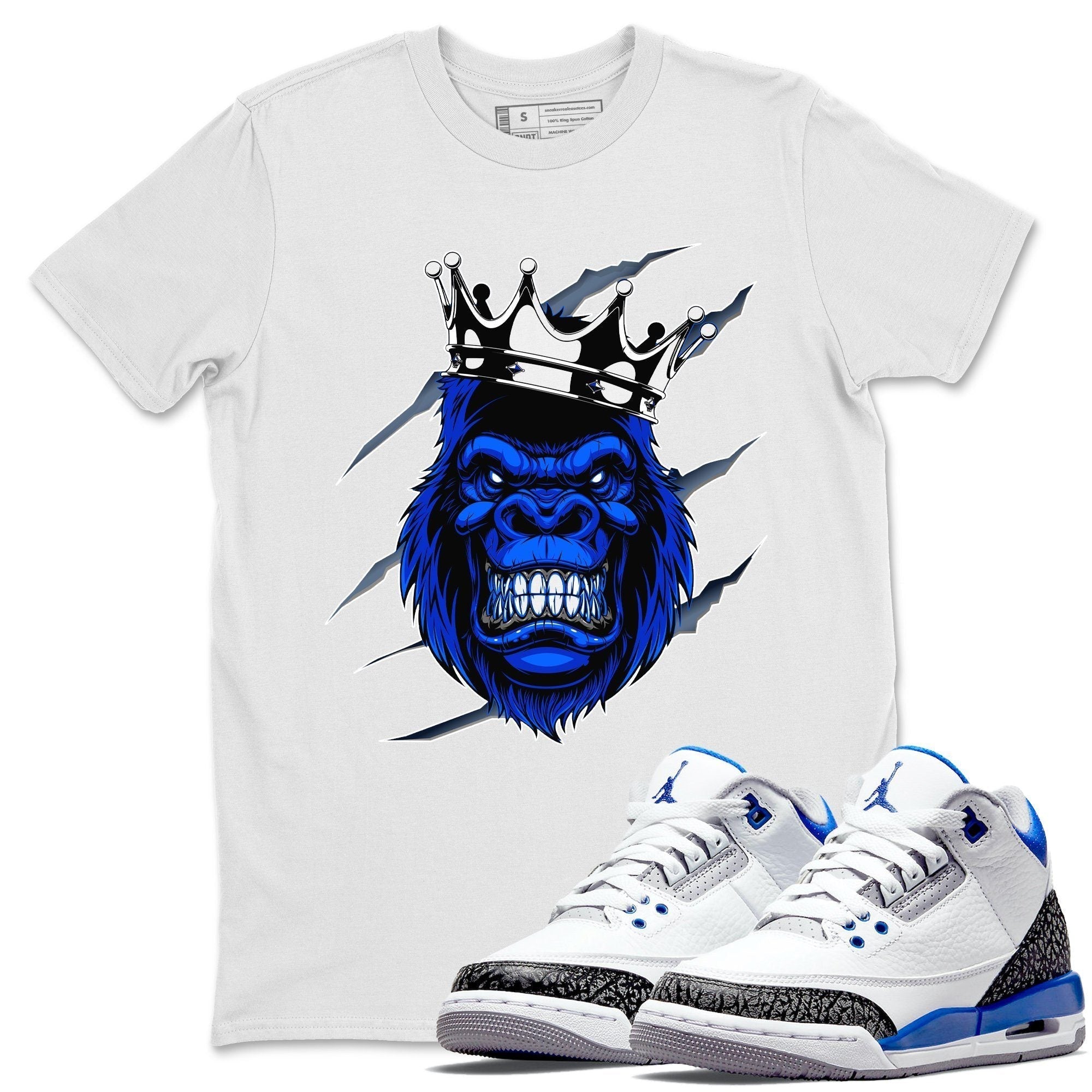 Gorilla Unisex Tops - Air Jordan 3 Racer Blue